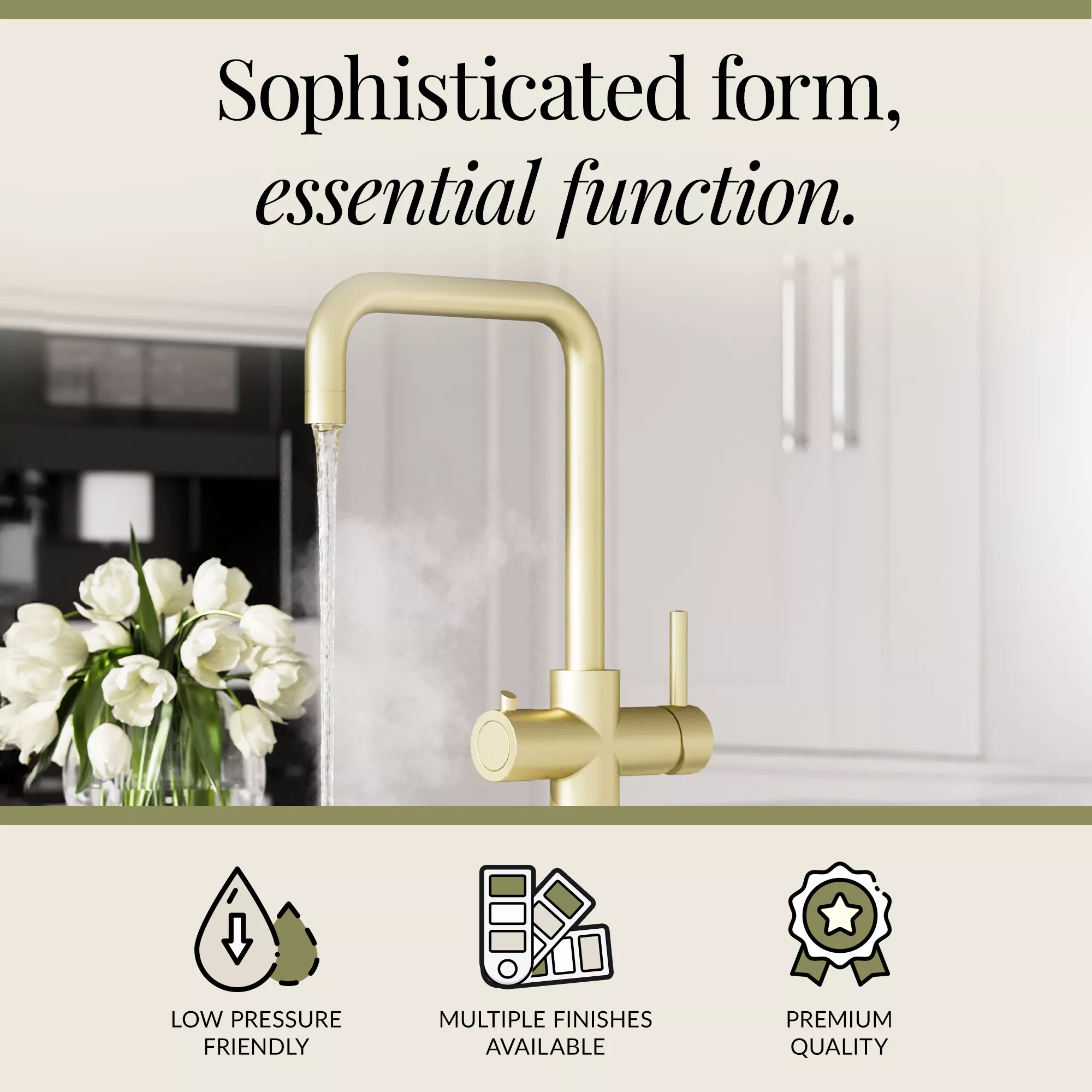 3 in 1 Boiling Water Tap Kit - Instant Hot Water Tap with Dual Lever Handles,Tank and Filter in a range of finishes - Image 13