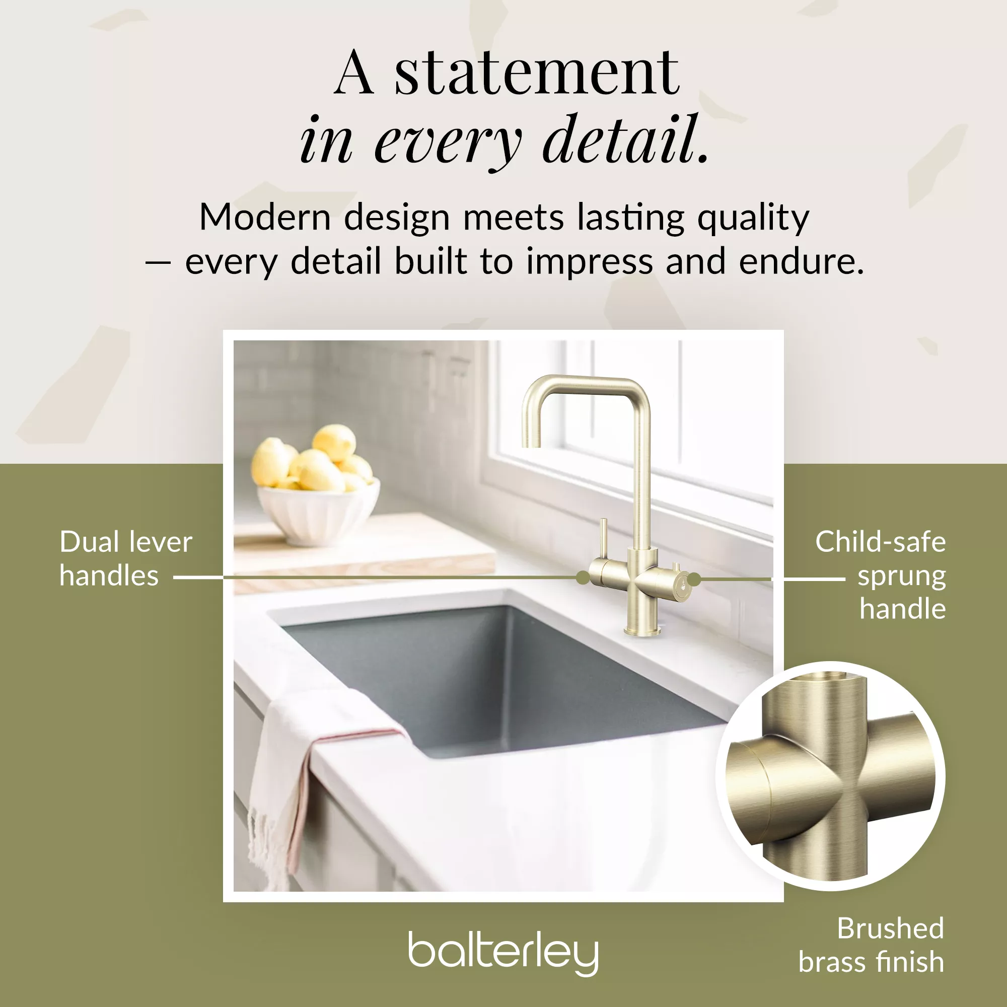 3 in 1 Boiling Water Tap Kit - Instant Hot Water Tap with Dual Lever Handles,Tank and Filter in a range of finishes - Image 14
