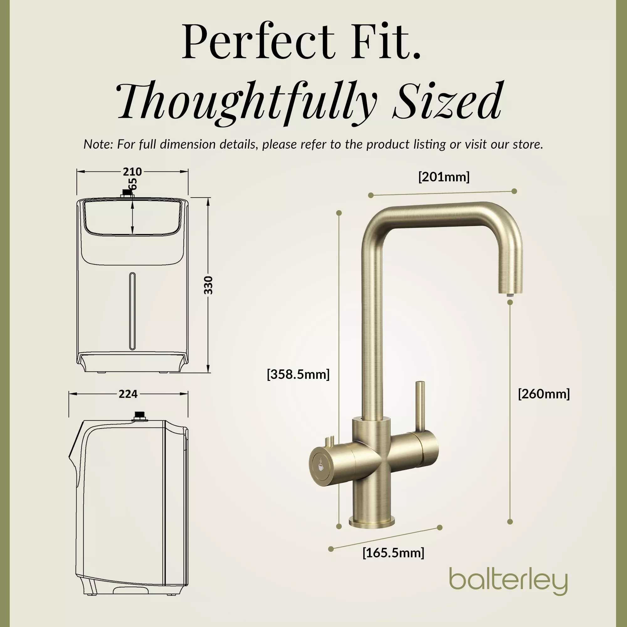 3 in 1 Boiling Water Tap Kit - Instant Hot Water Tap with Dual Lever Handles,Tank and Filter in a range of finishes - Image 16