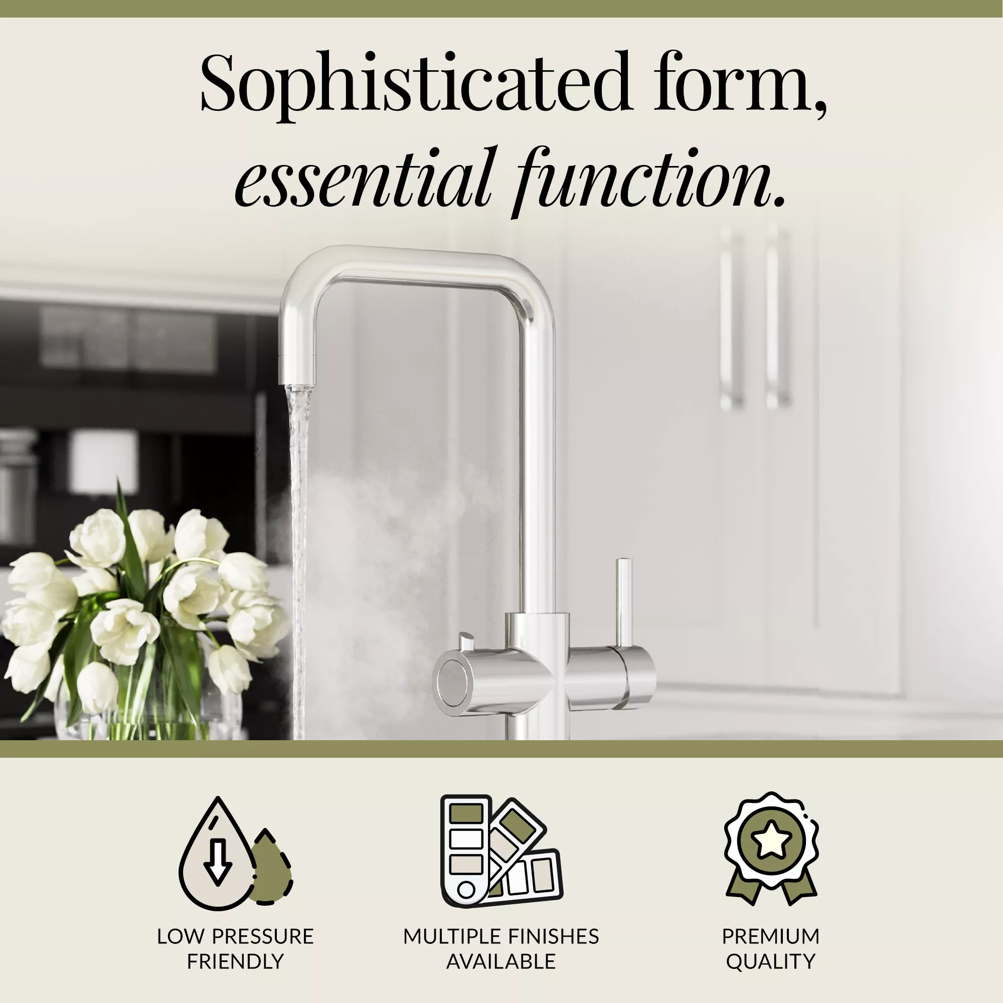 3 in 1 Boiling Water Tap Kit - Instant Hot Water Tap with Dual Lever Handles,Tank and Filter in a range of finishes - Image 22