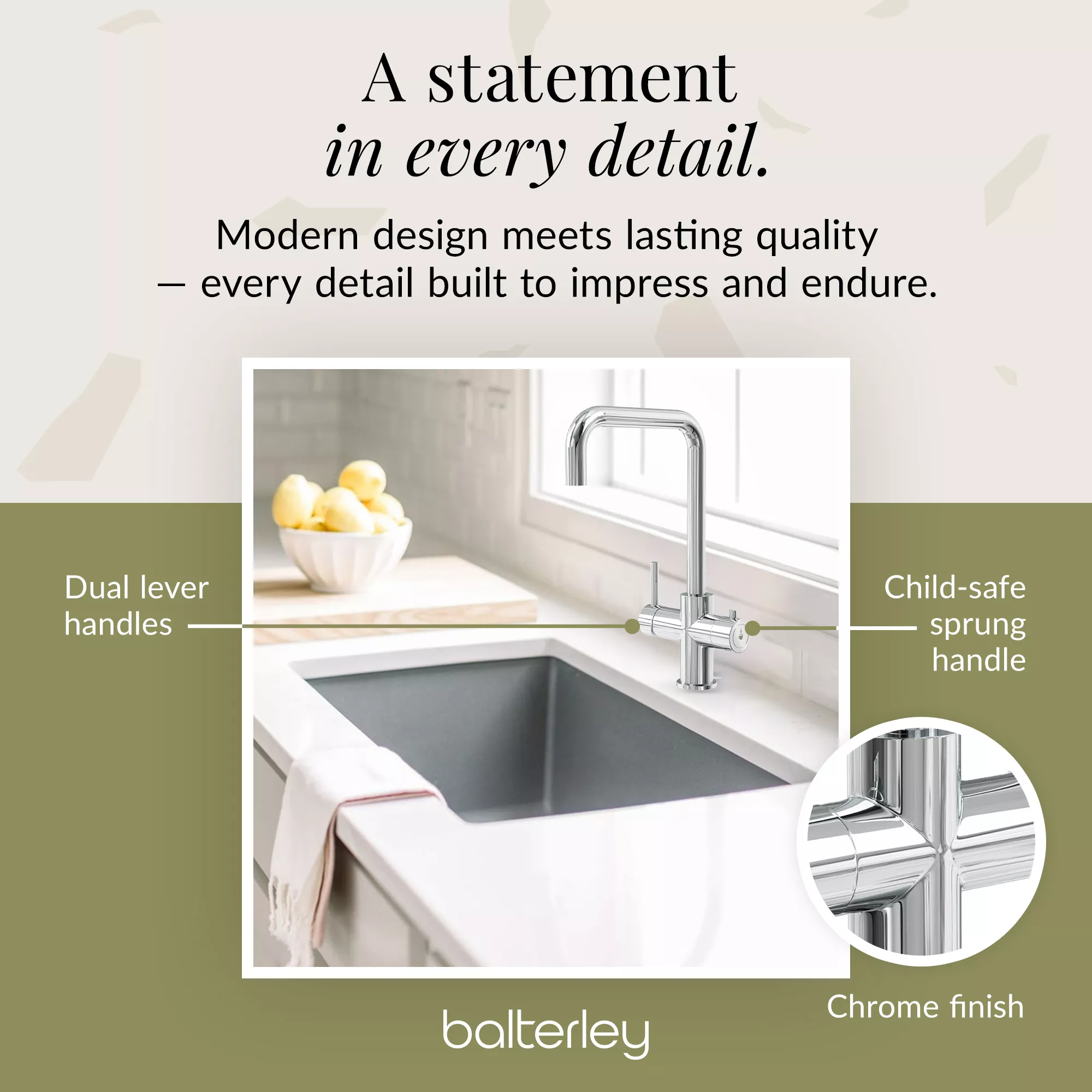3 in 1 Boiling Water Tap Kit - Instant Hot Water Tap with Dual Lever Handles,Tank and Filter in a range of finishes - Image 26