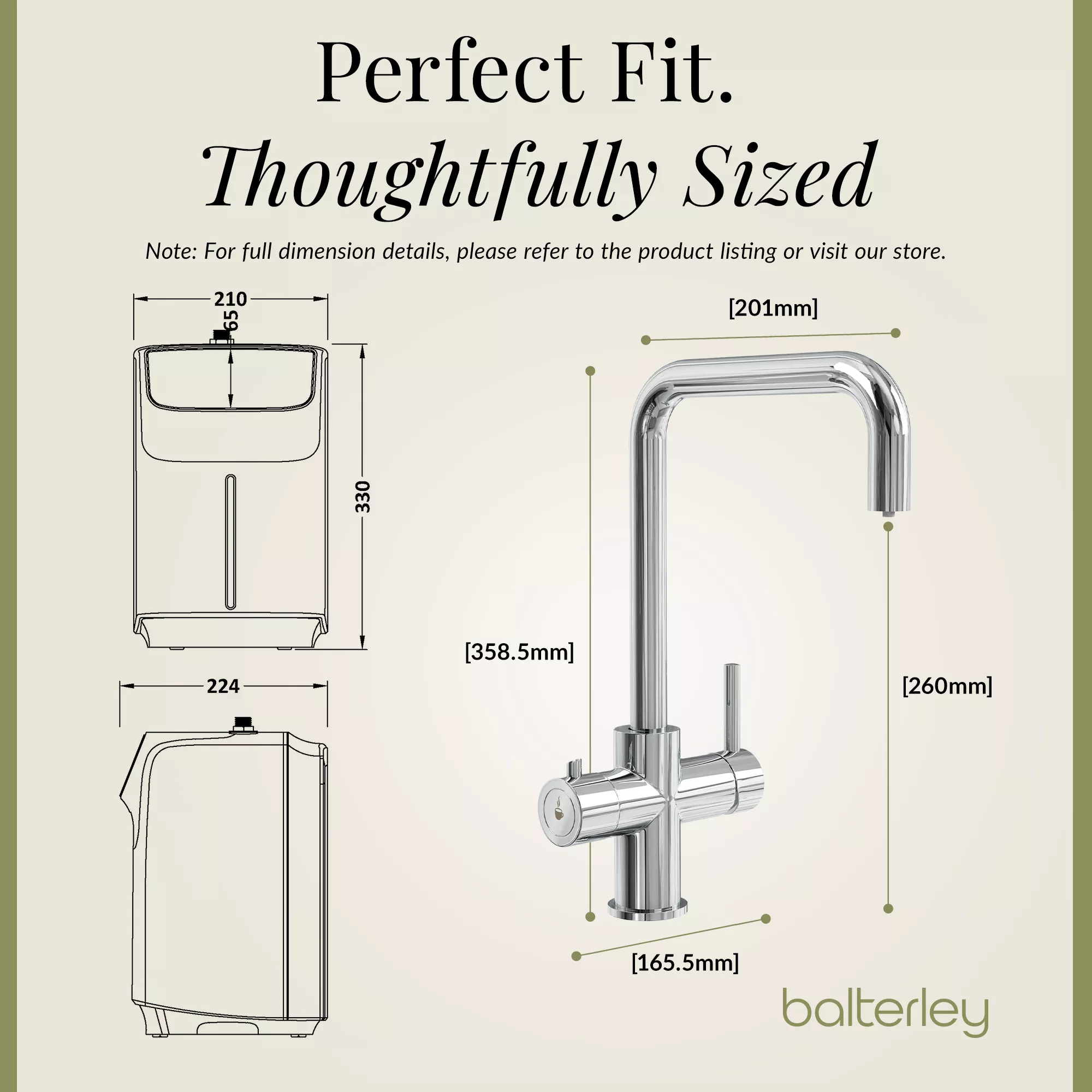 3 in 1 Boiling Water Tap Kit - Instant Hot Water Tap with Dual Lever Handles,Tank and Filter in a range of finishes - Image 30