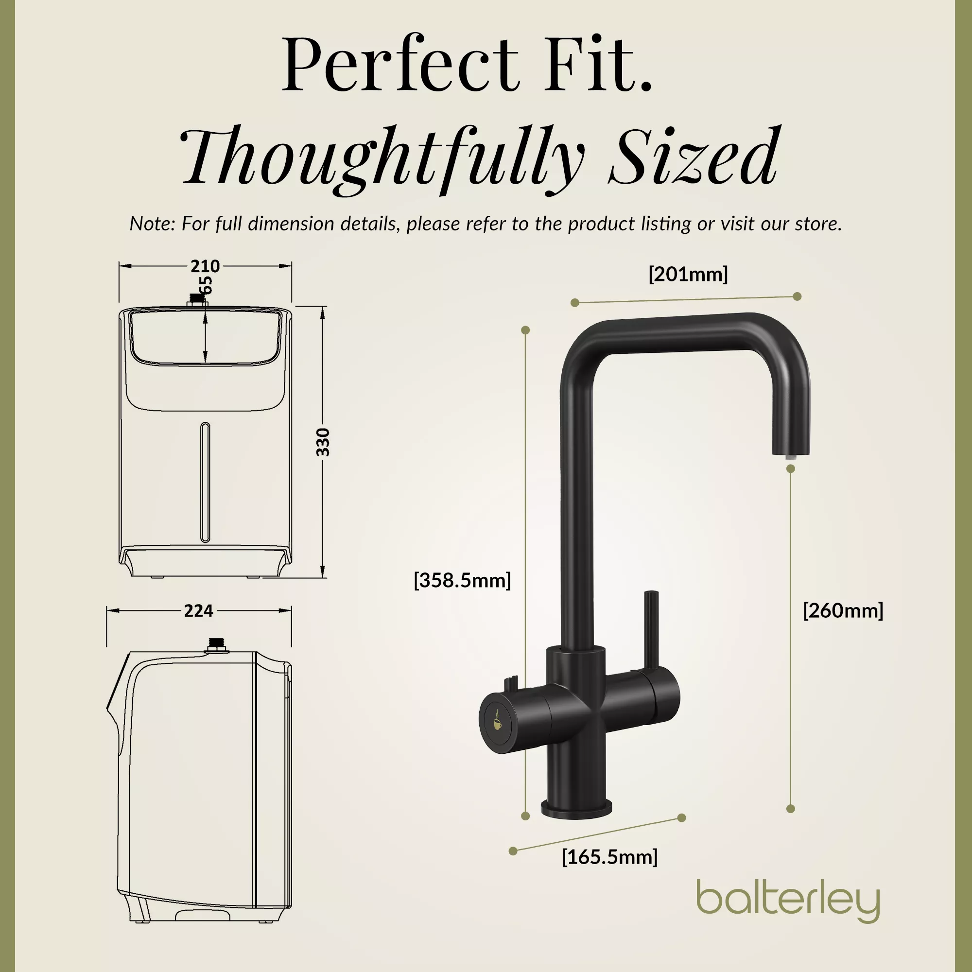 3 in 1 Boiling Water Tap Kit - Instant Hot Water Tap with Dual Lever Handles,Tank and Filter in a range of finishes - Image 31