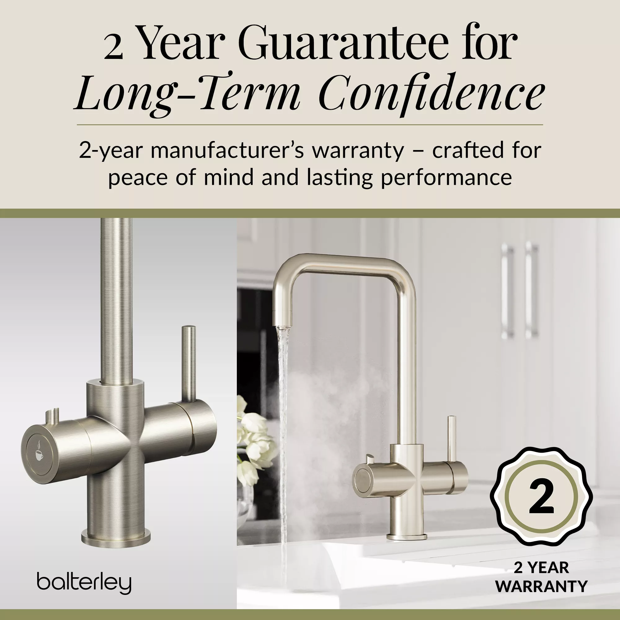 3 in 1 Boiling Water Tap Kit - Instant Hot Water Tap with Dual Lever Handles,Tank and Filter in a range of finishes - Image 35