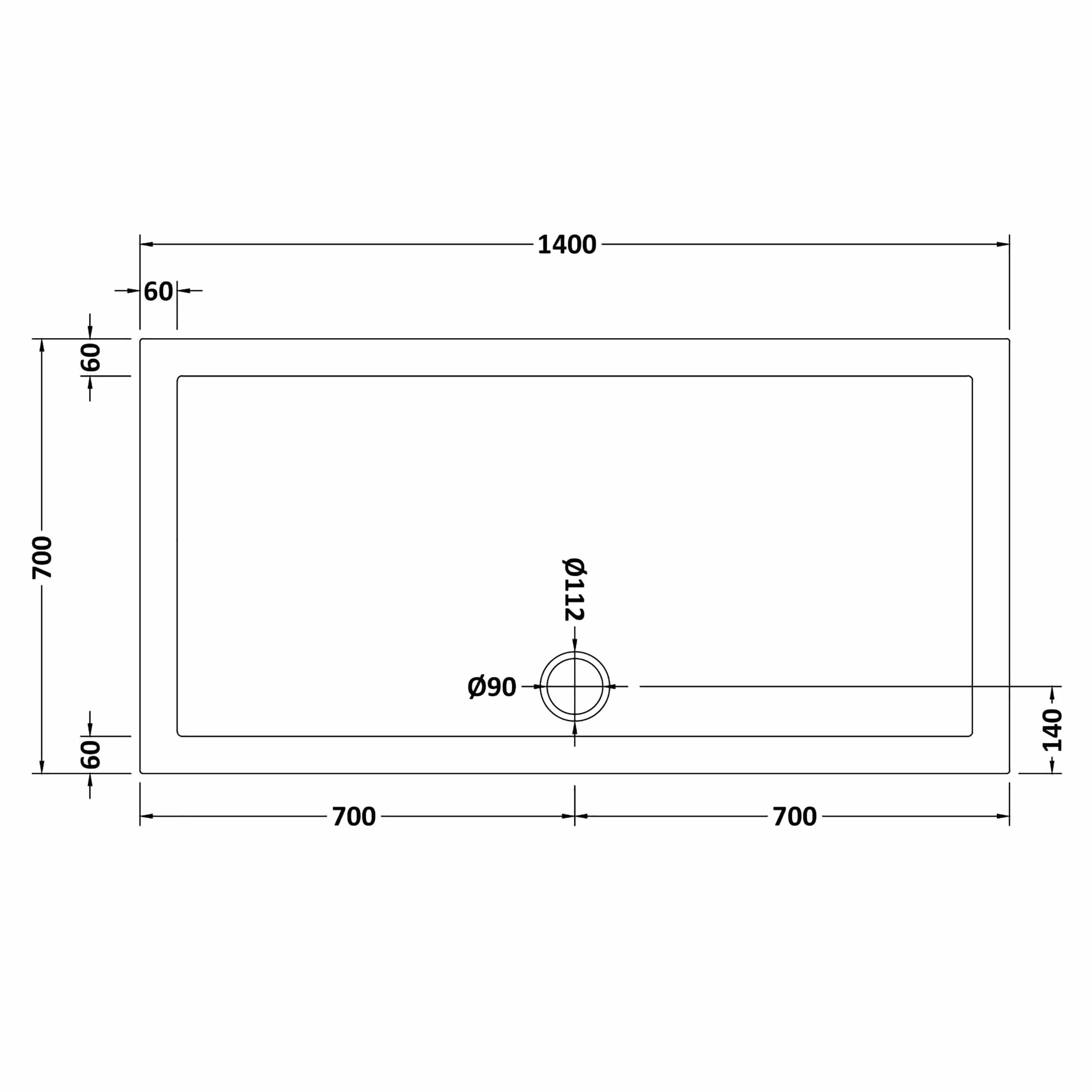 8mm Glass Walk In Wetroom Screen and Hinged Return Screen and Shower Tray - Choice of Size and Finish - Image 104