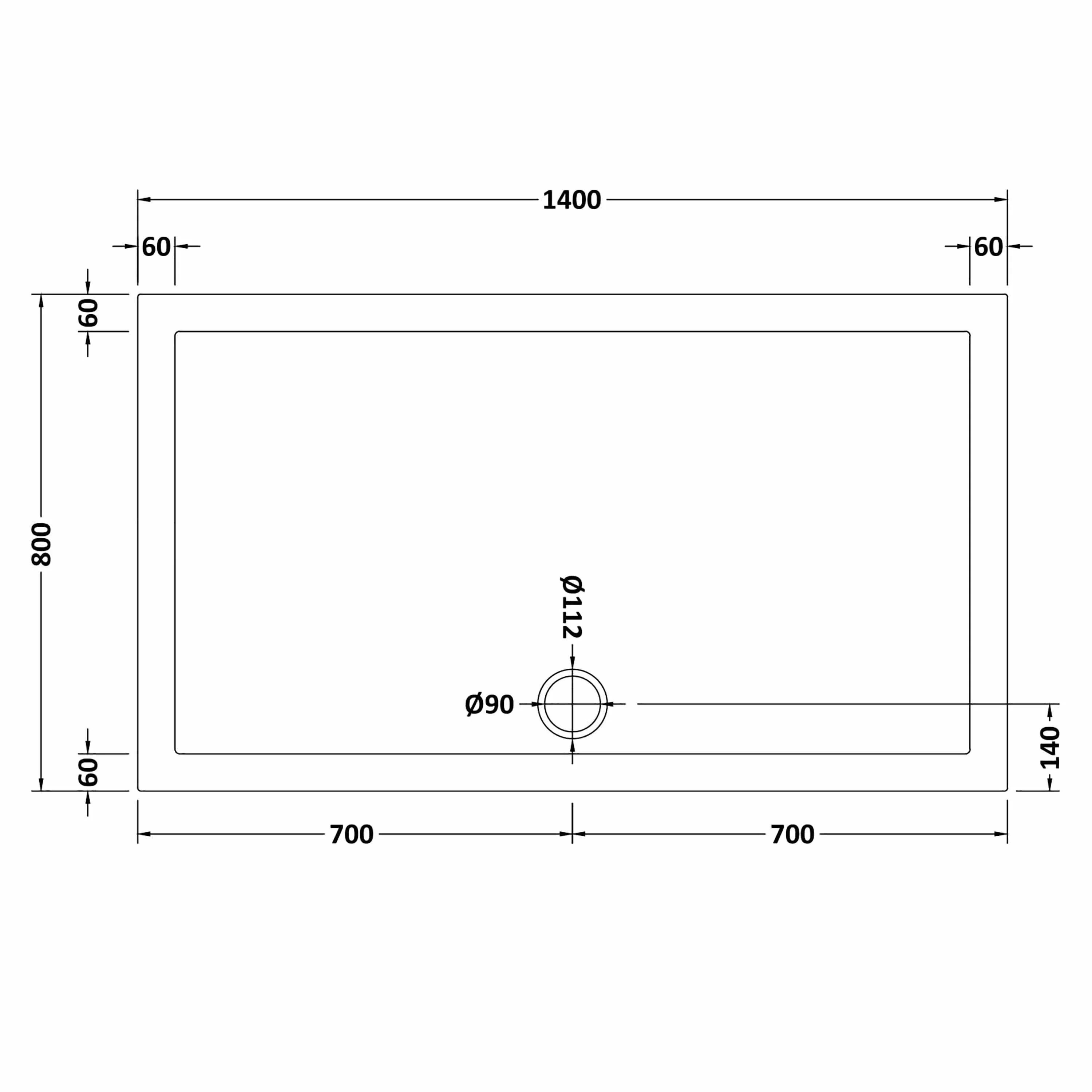 8mm Glass Walk In Wetroom Screen and Hinged Return Screen and Shower Tray - Choice of Size and Finish - Image 110