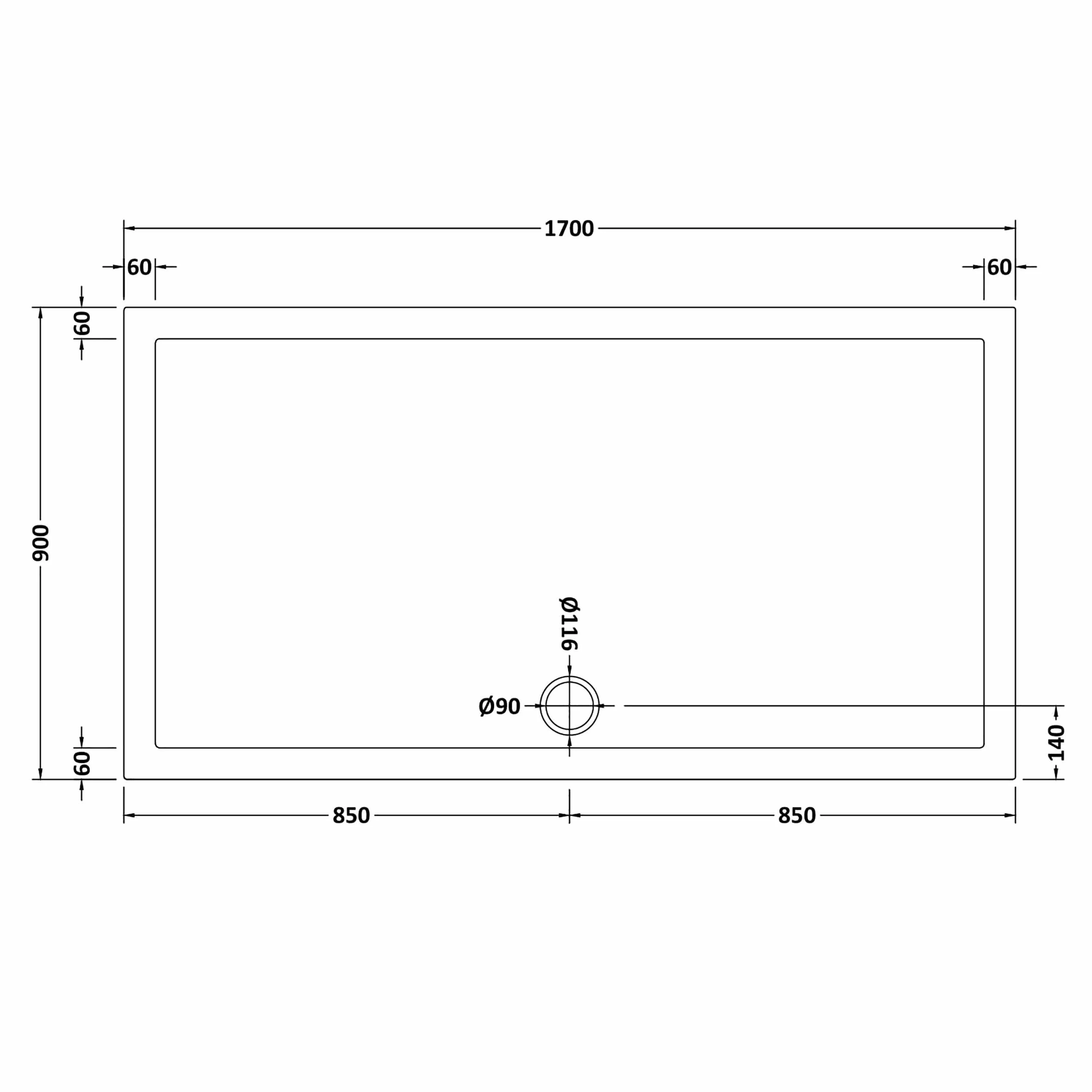 8mm Glass Walk In Wetroom Screen and Hinged Return Screen and Shower Tray - Choice of Size and Finish - Image 133