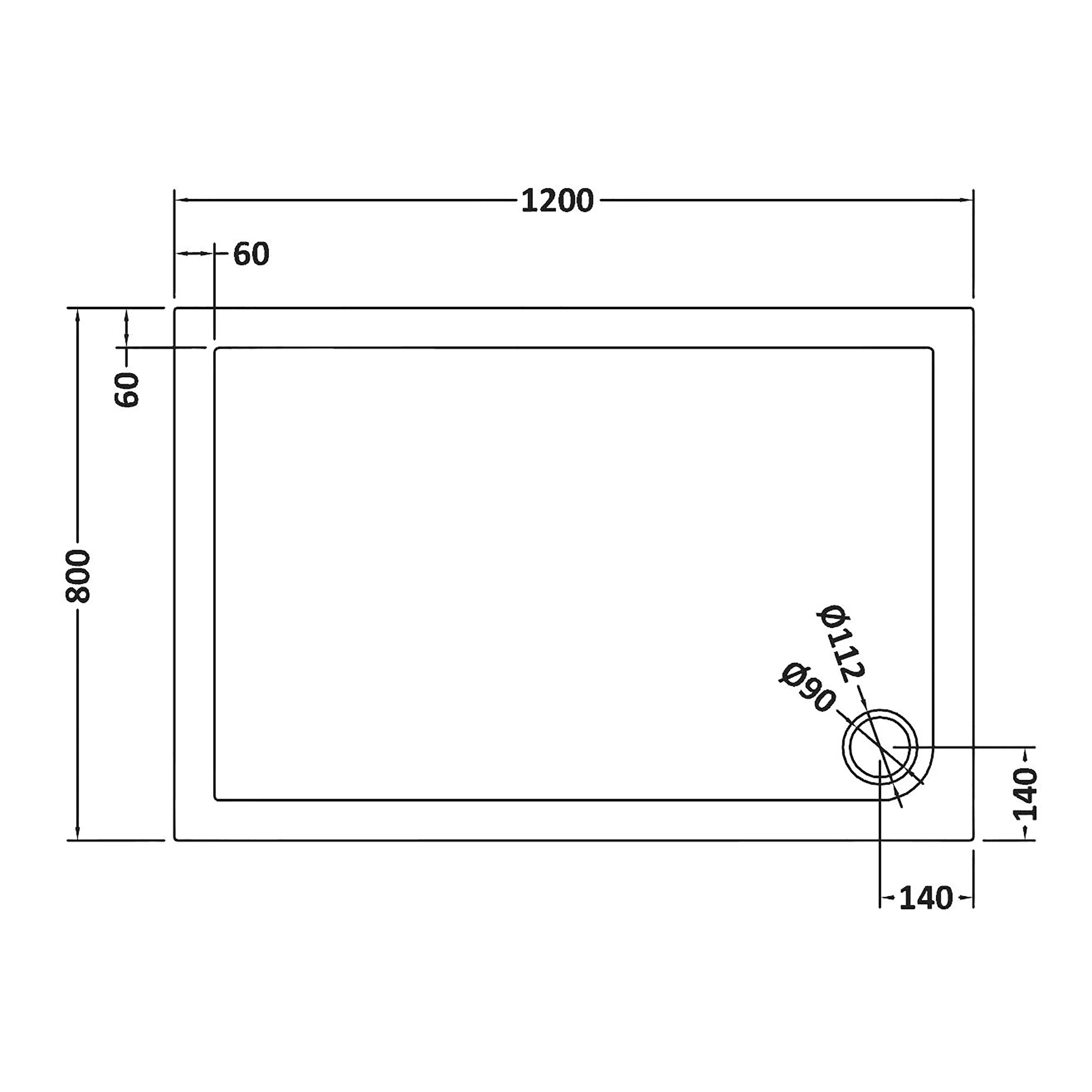 8mm Glass Walk In Wetroom Screen and Hinged Return Screen and Shower Tray - Choice of Size and Finish - Image 144