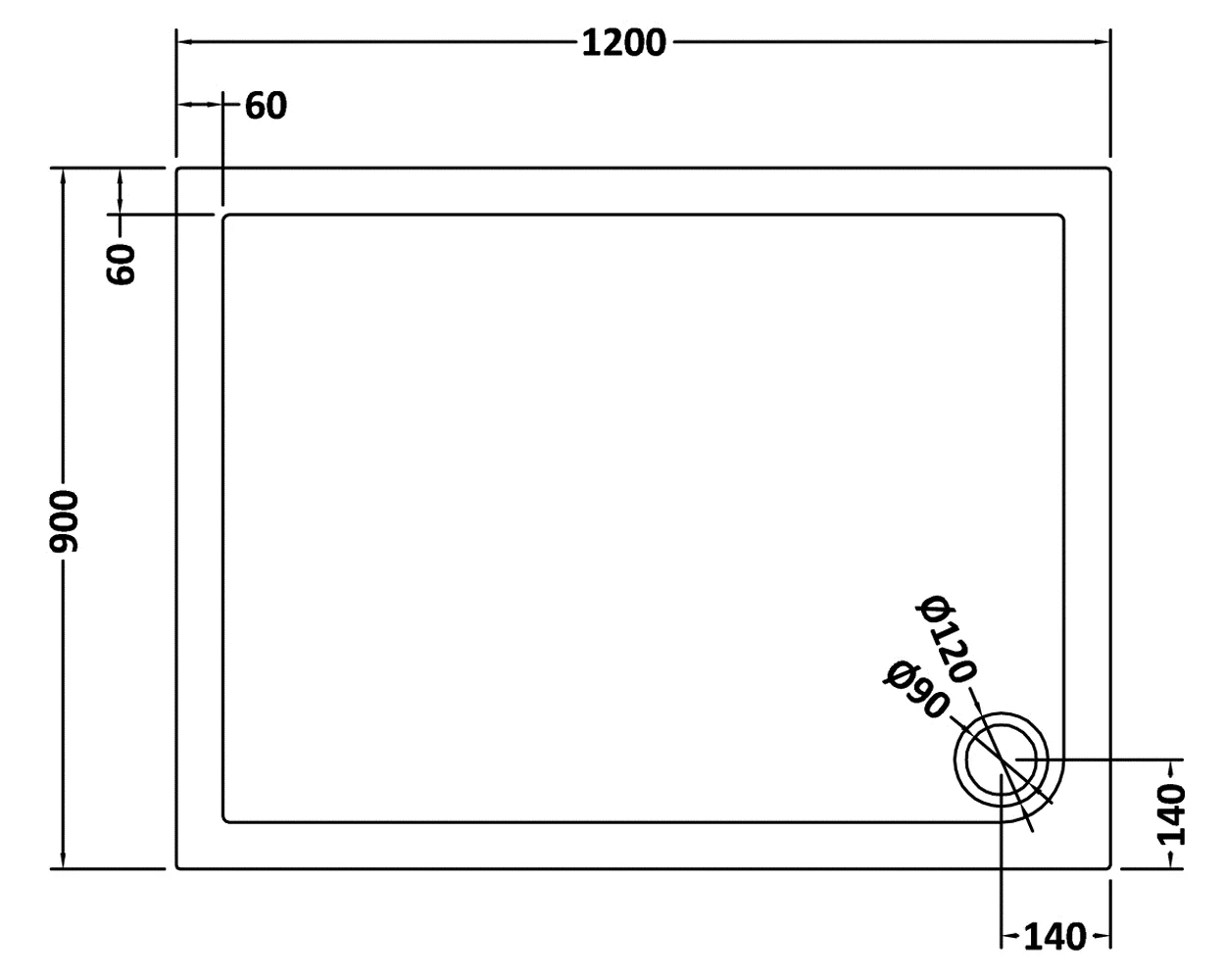 8mm Glass Walk In Wetroom Screen and Hinged Return Screen and Shower Tray - Choice of Size and Finish - Image 150