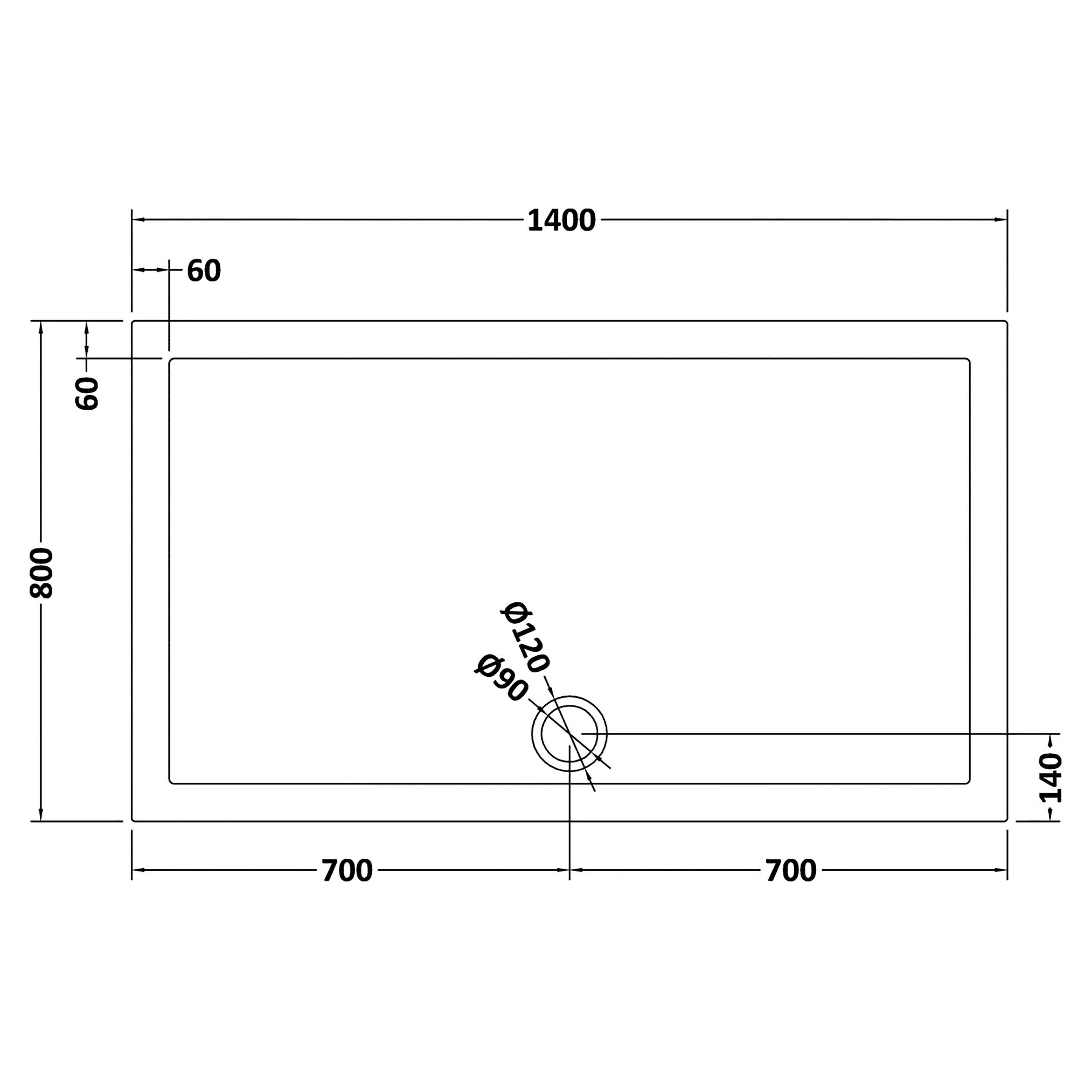 8mm Glass Walk In Wetroom Screen and Hinged Return Screen and Shower Tray - Choice of Size and Finish - Image 160