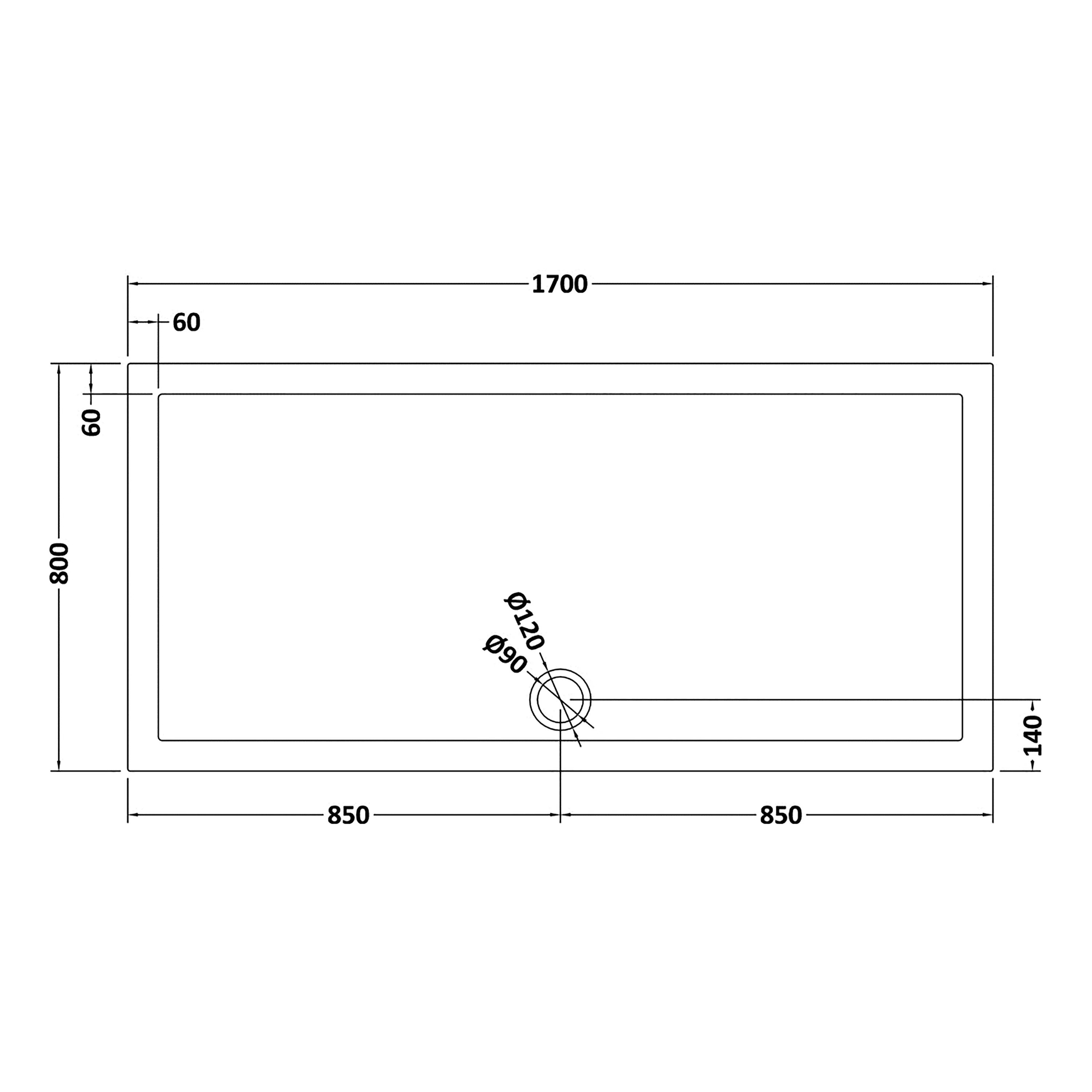 8mm Glass Walk In Wetroom Screen and Hinged Return Screen and Shower Tray - Choice of Size and Finish - Image 177