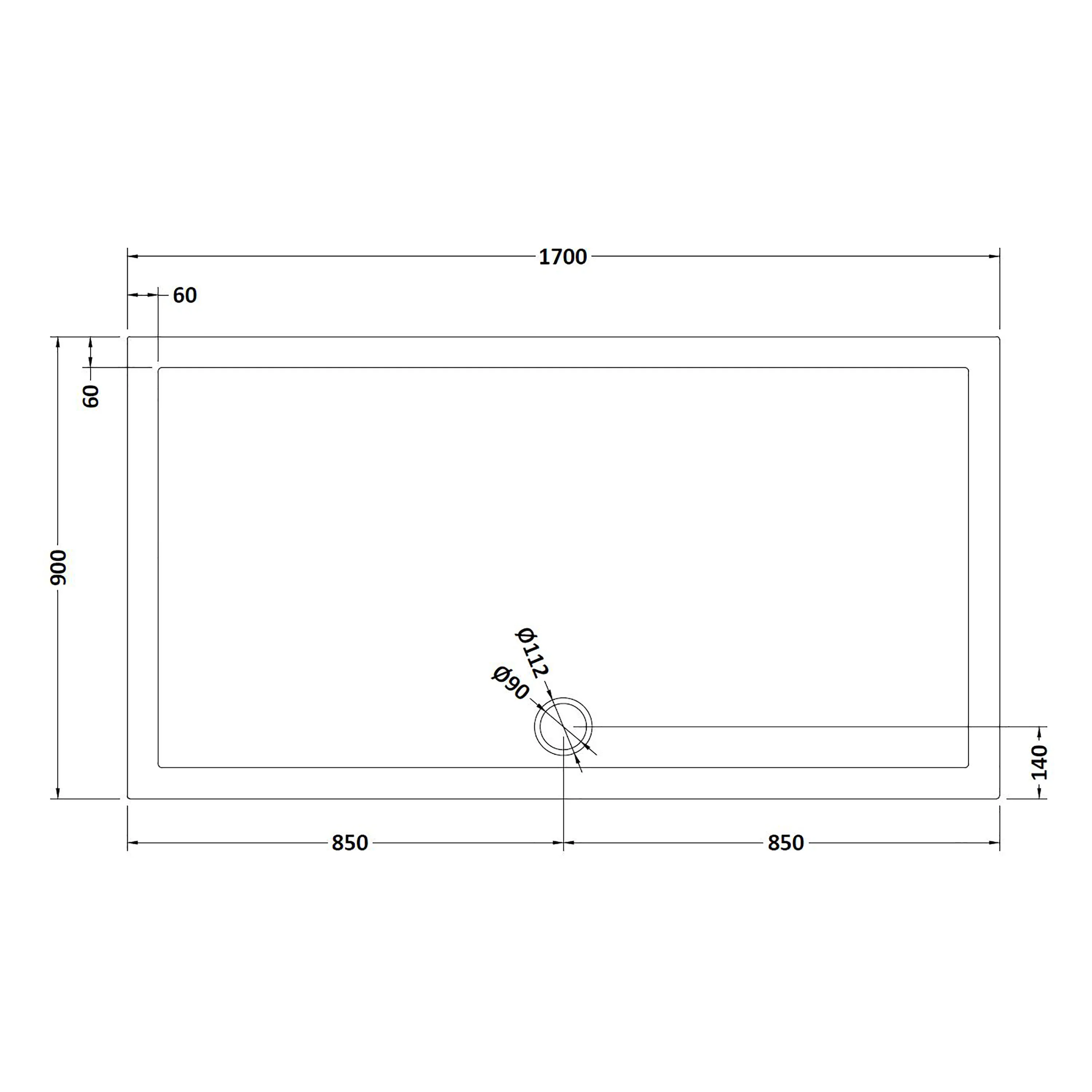 8mm Glass Walk In Wetroom Screen and Hinged Return Screen and Shower Tray - Choice of Size and Finish - Image 183