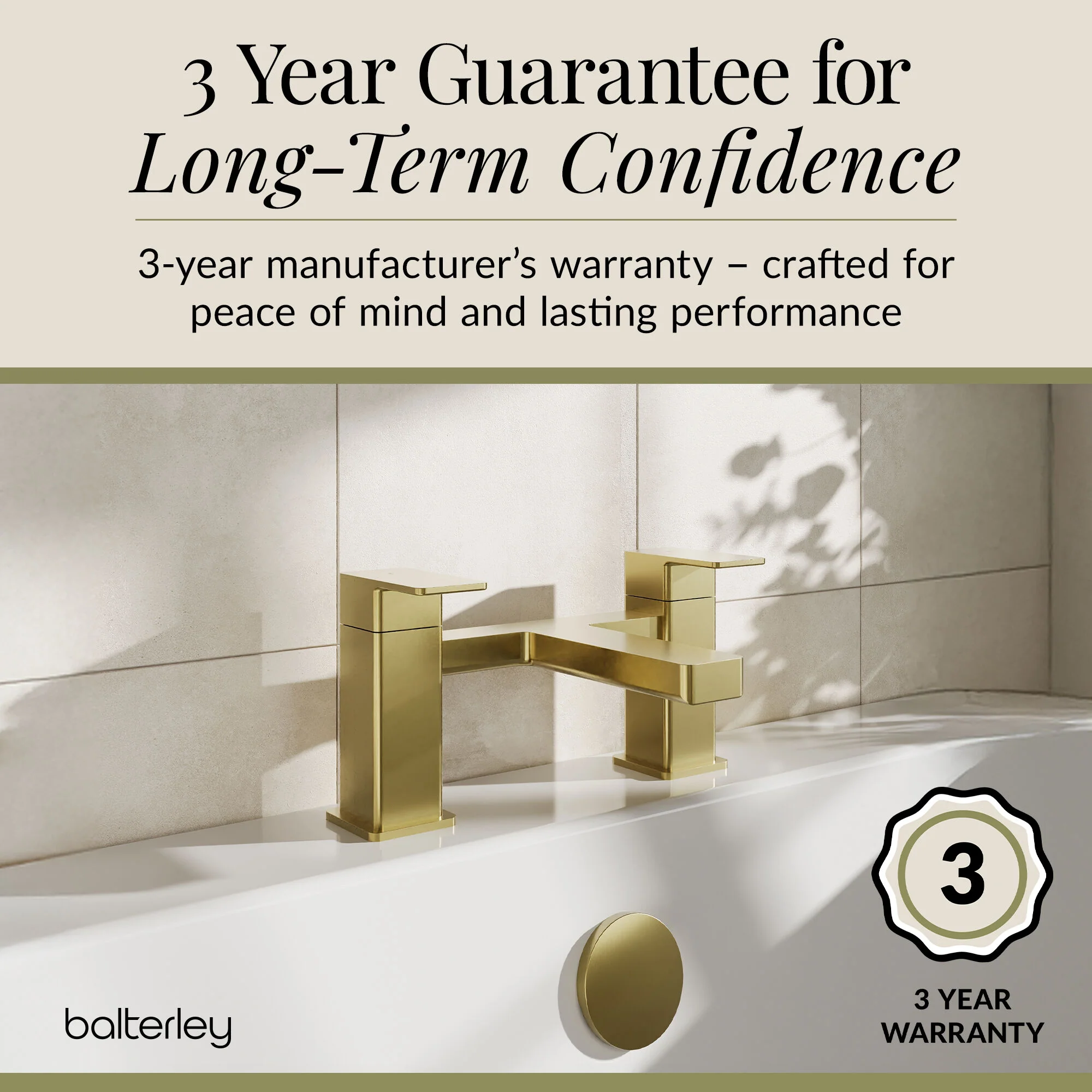 Milldale Square Dual Lever Deck Mounted Bath Filler Tap - Choice of Finish - Image 28