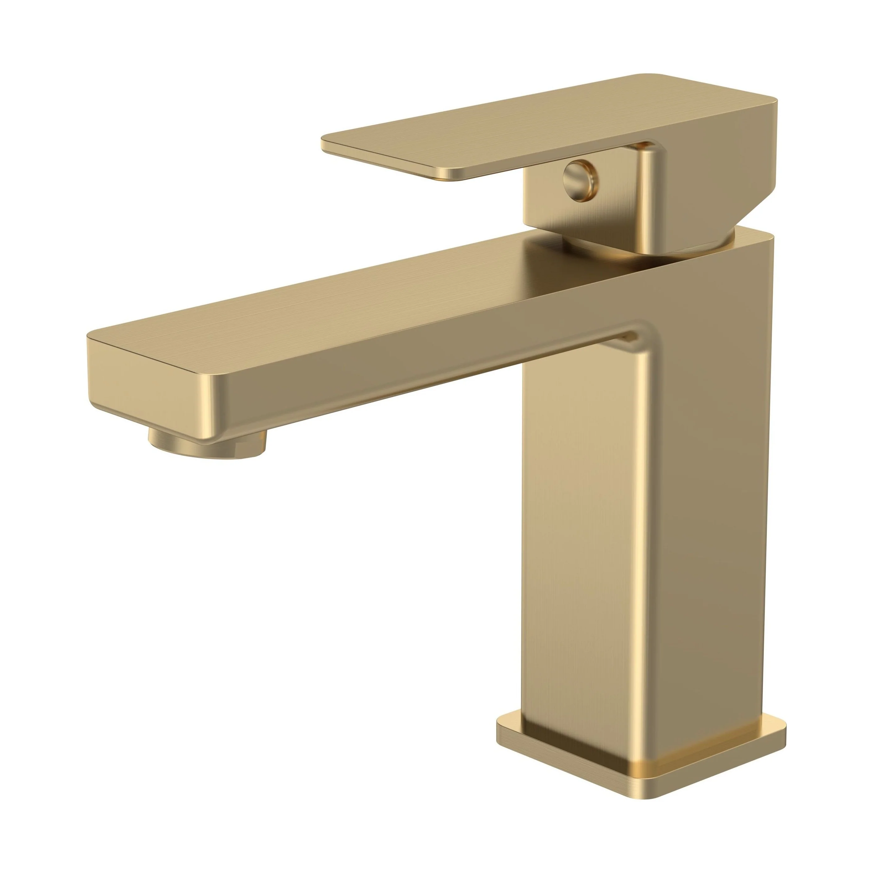 Milldale Contemporary Square Mono Basin Mixer Bathroom Sink Tap with Push Button Waste - Image 3