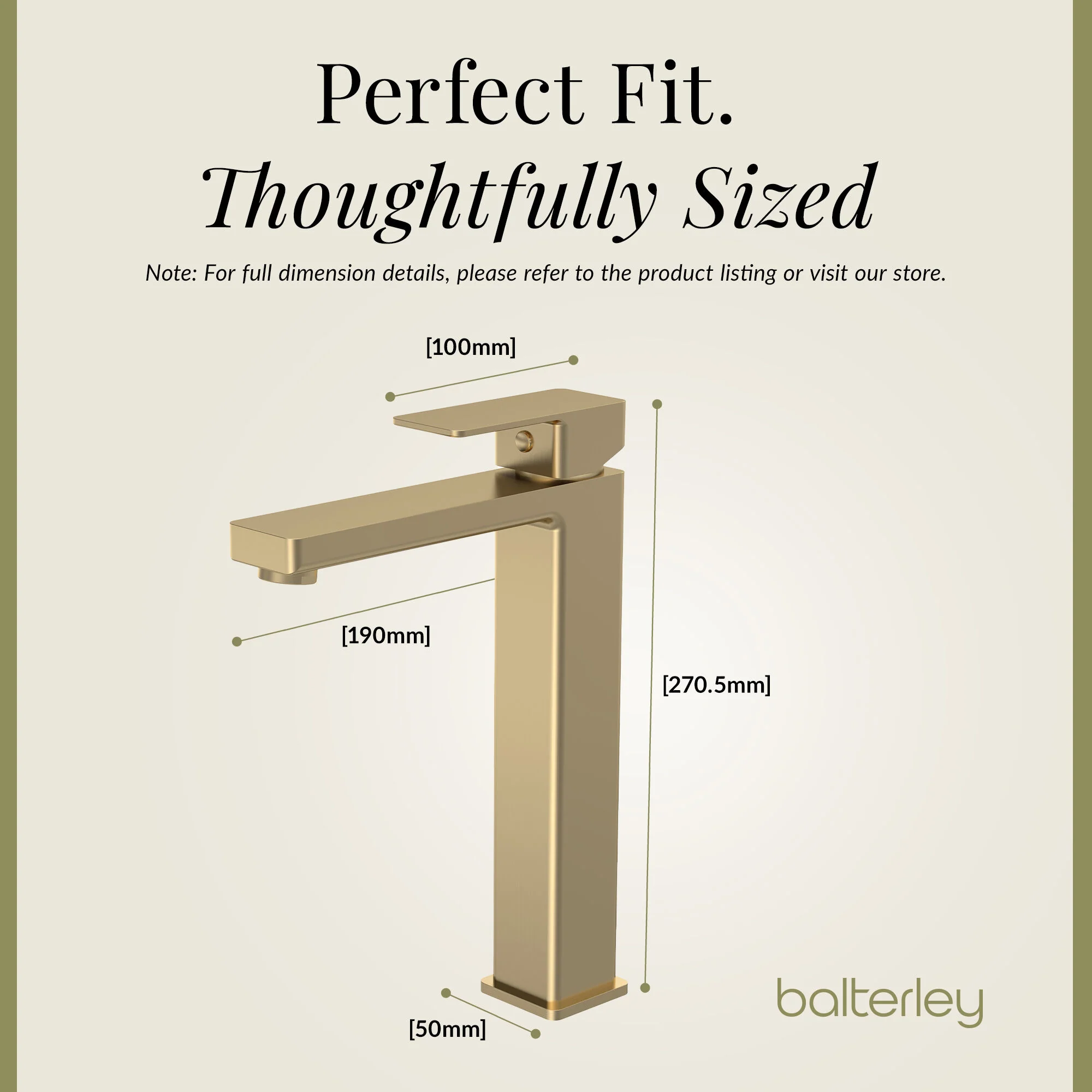 Milldale Contemporary Square Tall High Rise Mono Basin Mixer Tap - Choice of Finish - Image 20