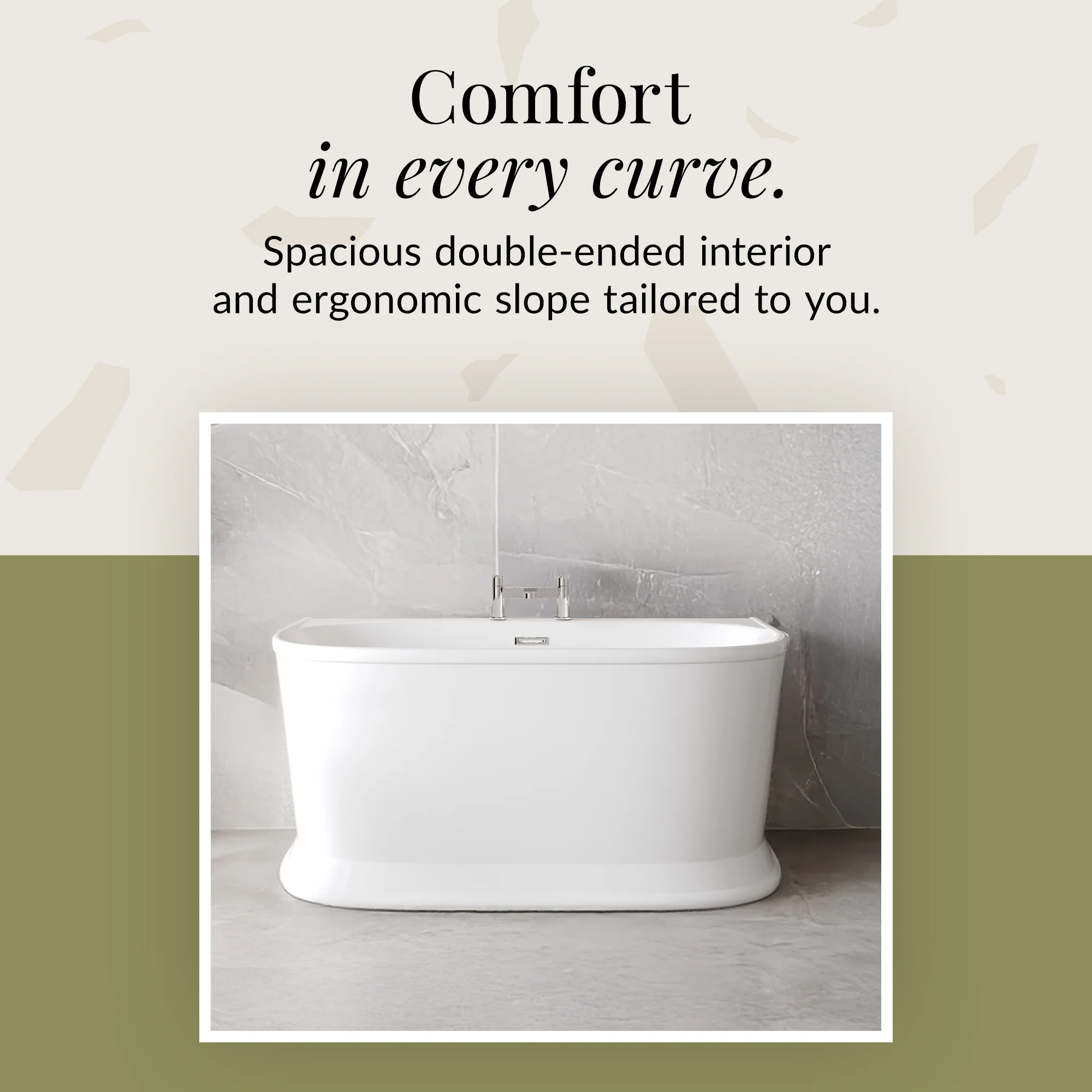 Contemporary Back To Wall Freestanding Bath from Balterley - Multiple Sizes Available - Image 17