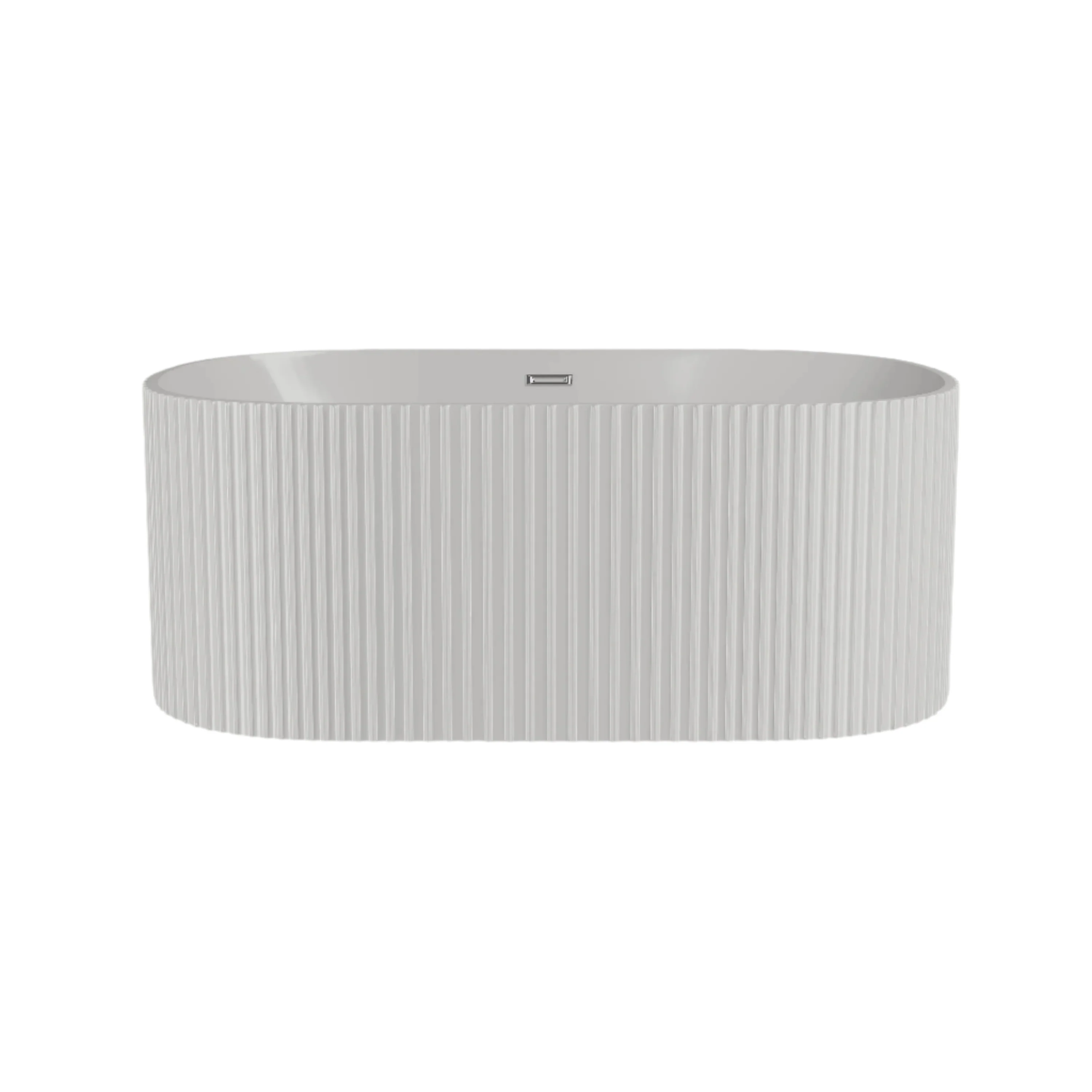 Contemporary Curved Freestanding Bath from Balterley - Modern Ribbed Design in Multiple Sizes - Image 3