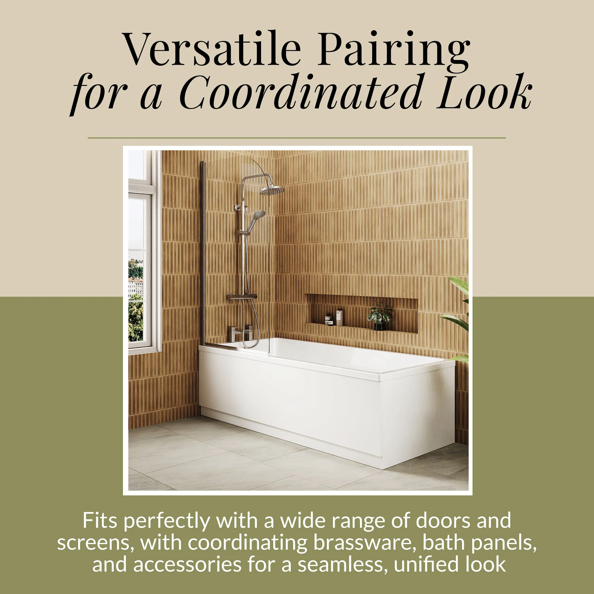 Contemporary Square Single Ended Bath Tub & Leg Set - Multiple Sizes - Image 45