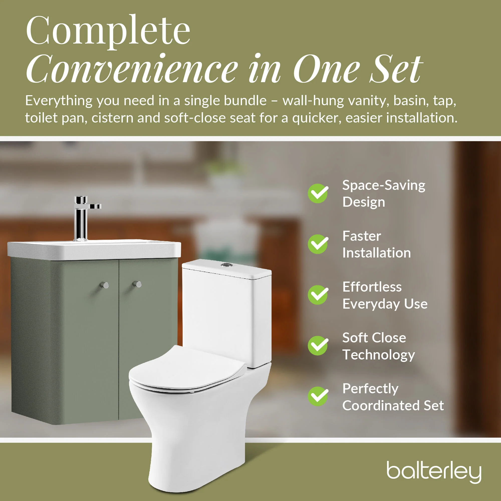 Curve Cloakroom Set - Wall Hung Vanity Basin Unit, Toilet and Mono Basin Mixer Tap - Image 46