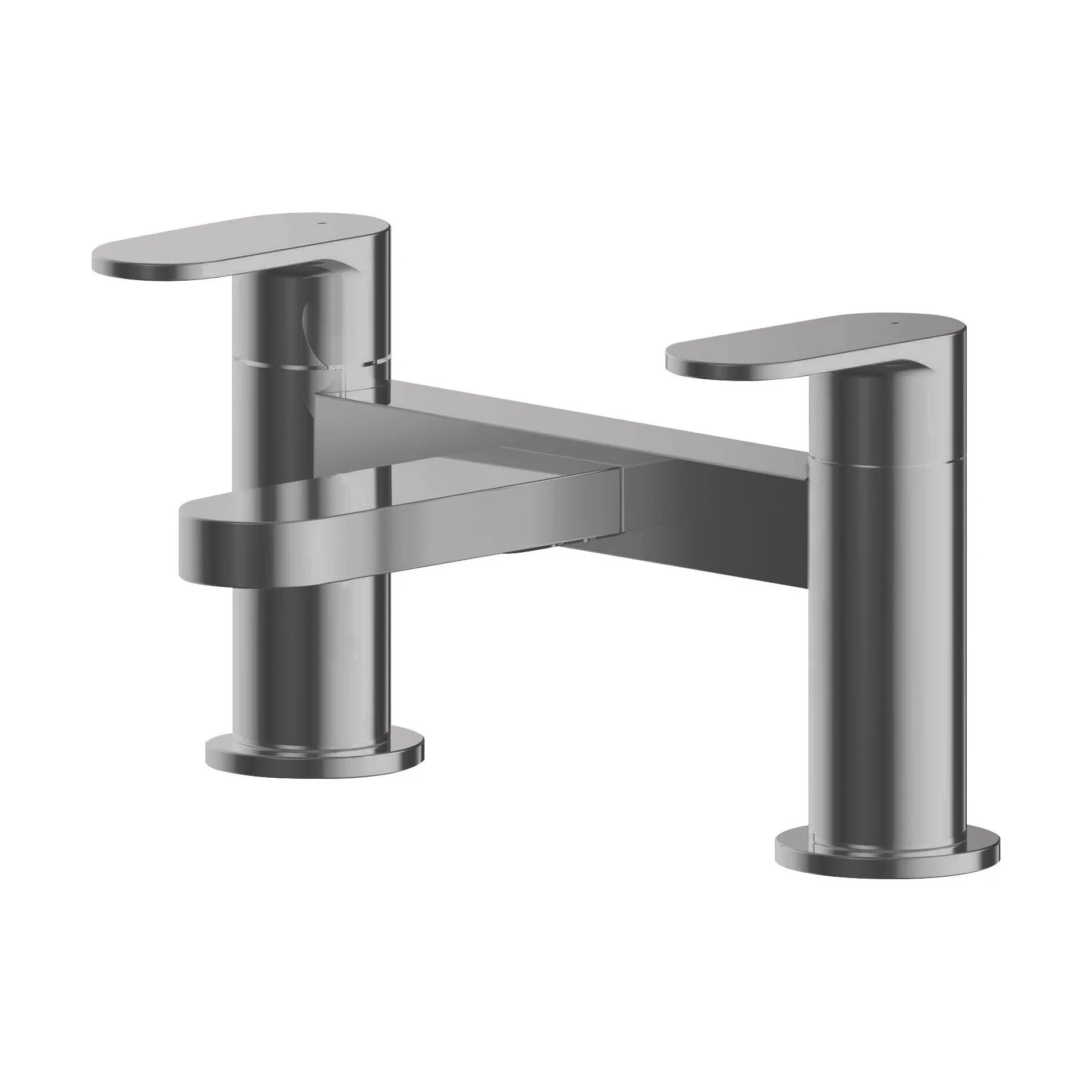 Enville Dual Lever Round Deck Mounted Bath Filler Tap – Choice of Finish