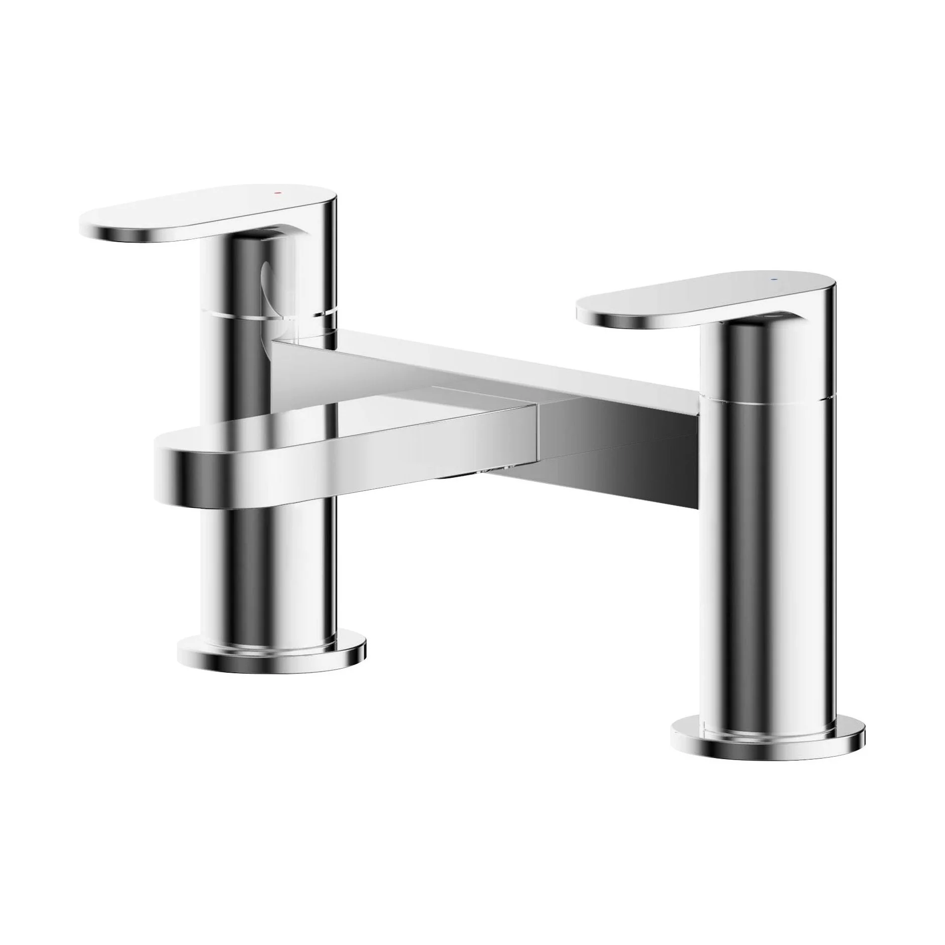 Enville Dual Lever Round Deck Mounted Bath Filler Tap – Choice of Finish - Image 2