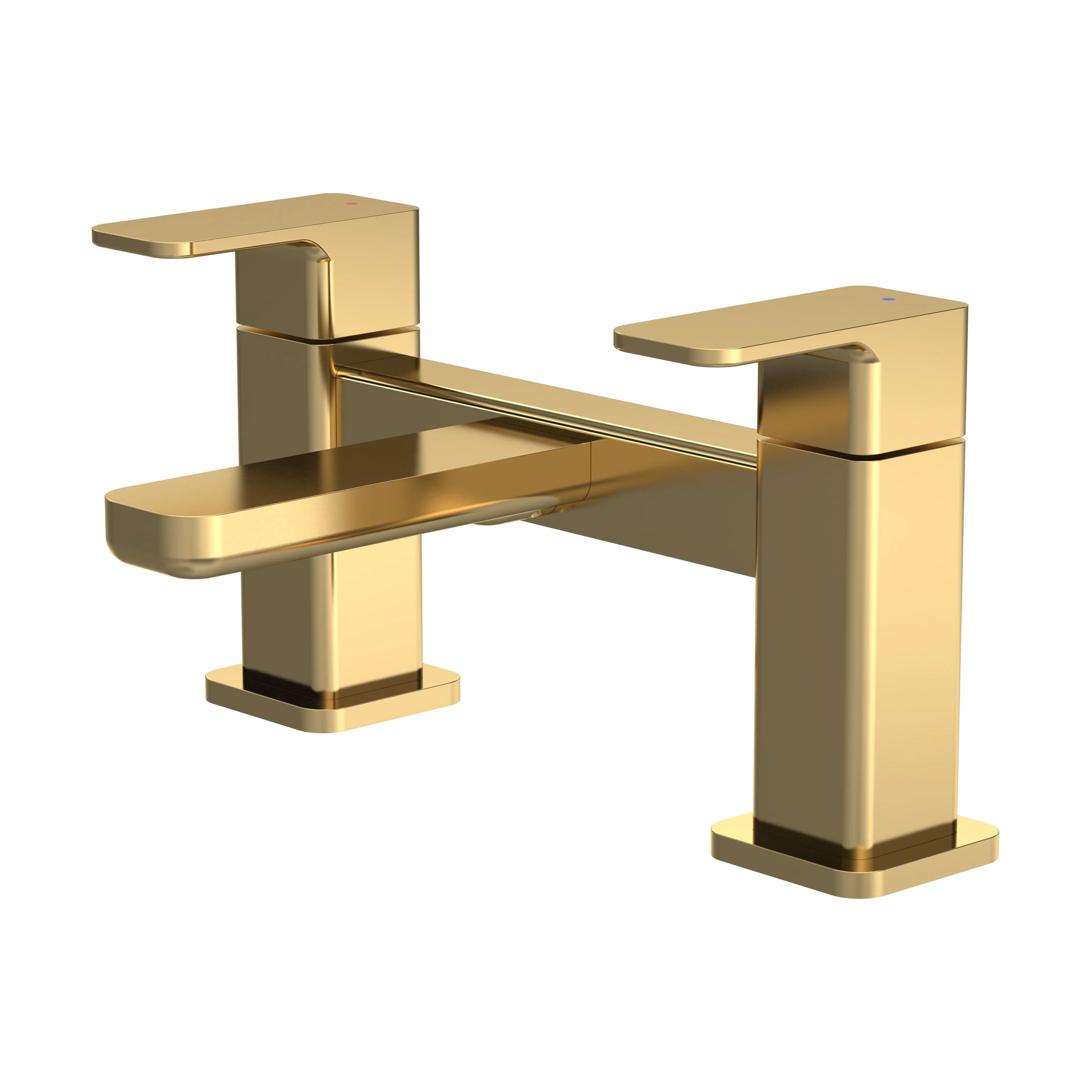 Swinscoe Dual Lever Square Deck Mounted Bath Filler Tap – Choice of Finish - Image 3