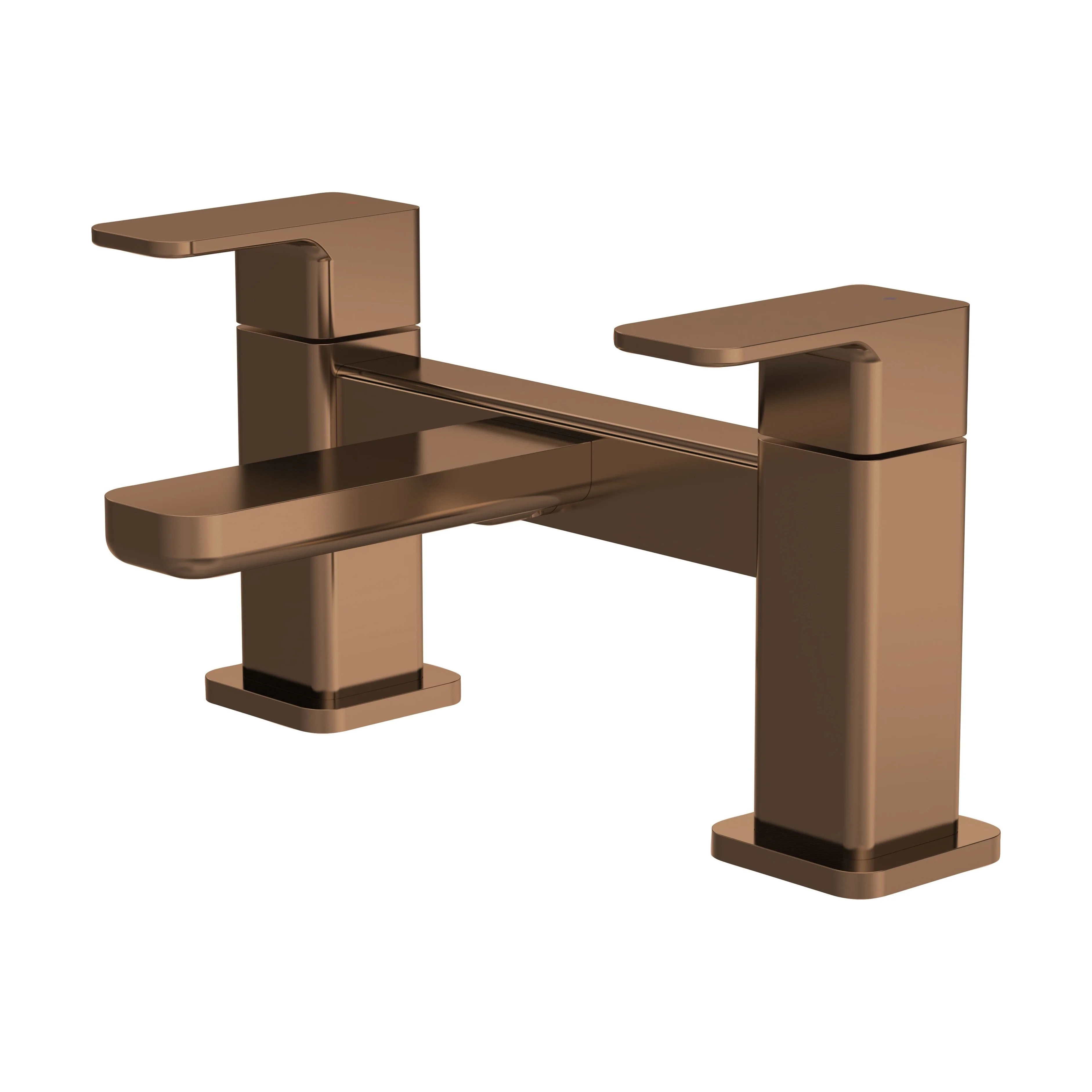 Swinscoe Dual Lever Square Deck Mounted Bath Filler Tap – Choice of Finish - Image 4