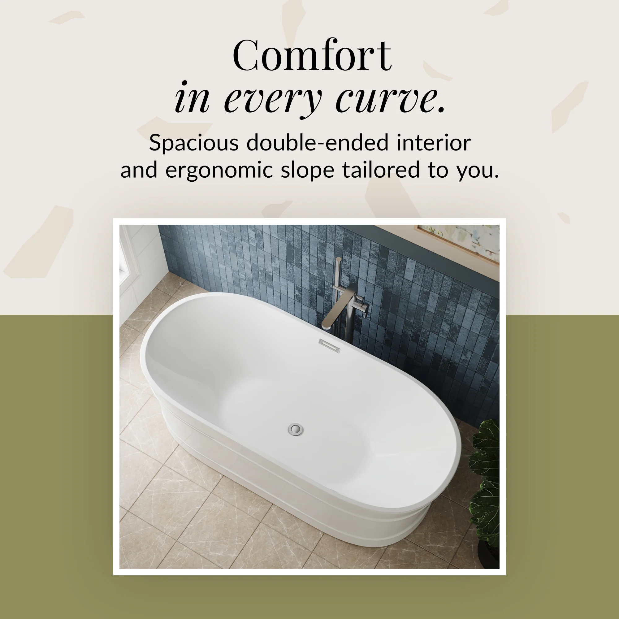 Elegant Oval Freestanding Bath with Layered Rim Design from Balterley - Multiple Sizes Available - Image 12