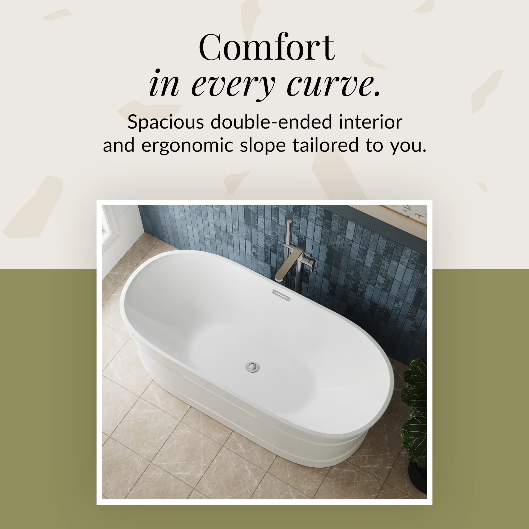Elegant Oval Freestanding Bath with Layered Rim Design from Balterley - Multiple Sizes Available - Image 18