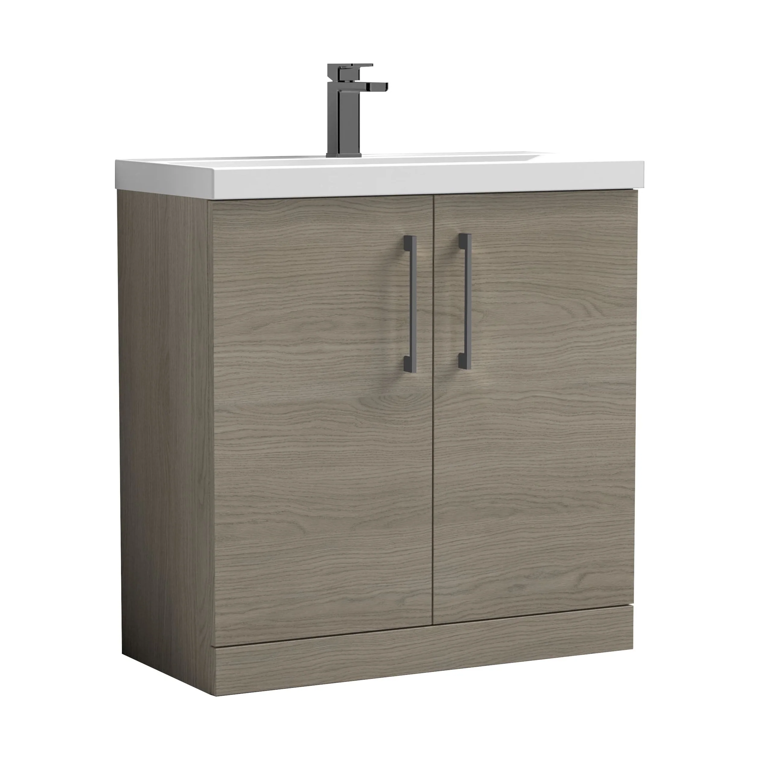 Floor Standing 2-Door Vanity & Mid-Edge Basin – Choice of Colour and Handle Finish - Image 101