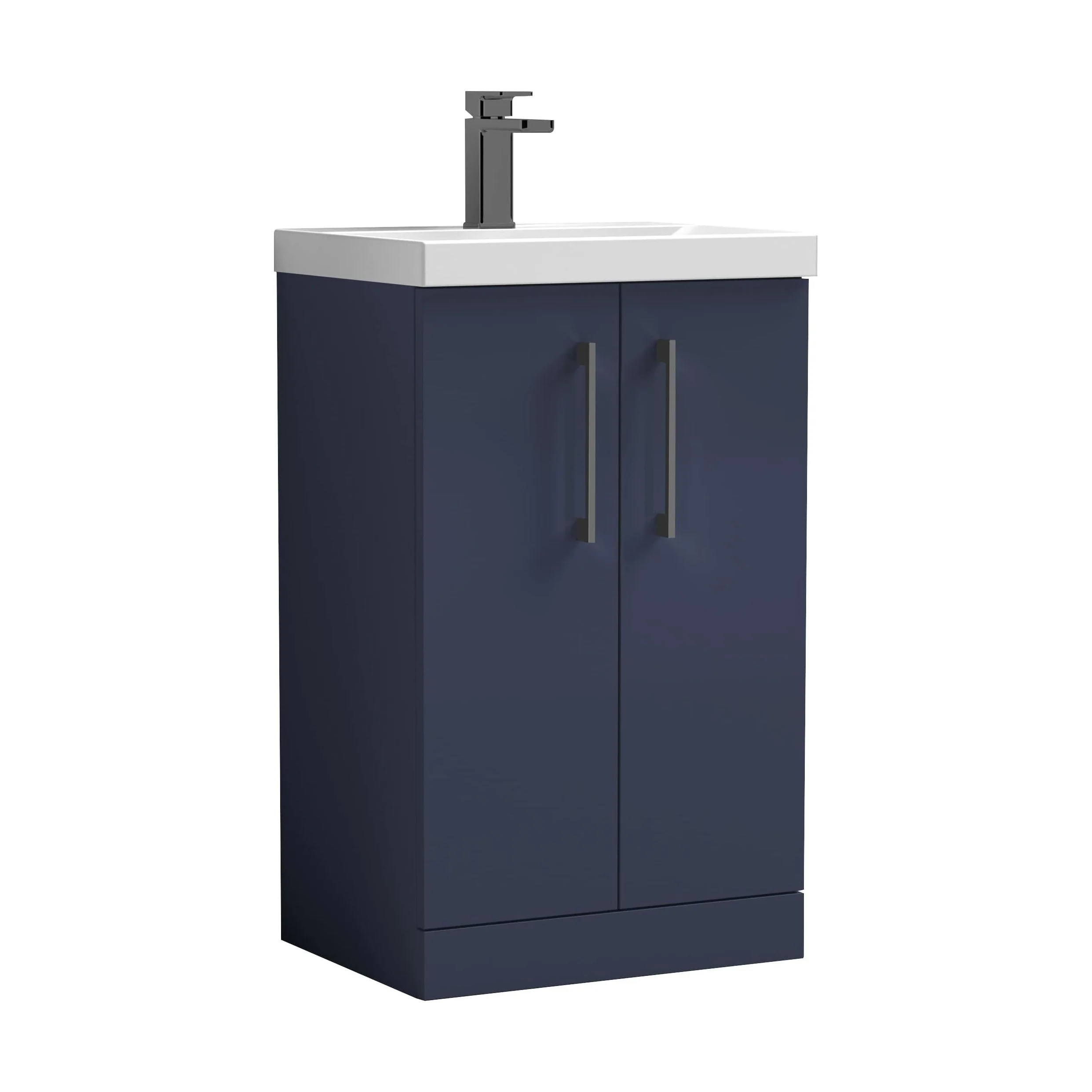 Floor Standing 2-Door Vanity & Mid-Edge Basin – Choice of Colour and Handle Finish - Image 106
