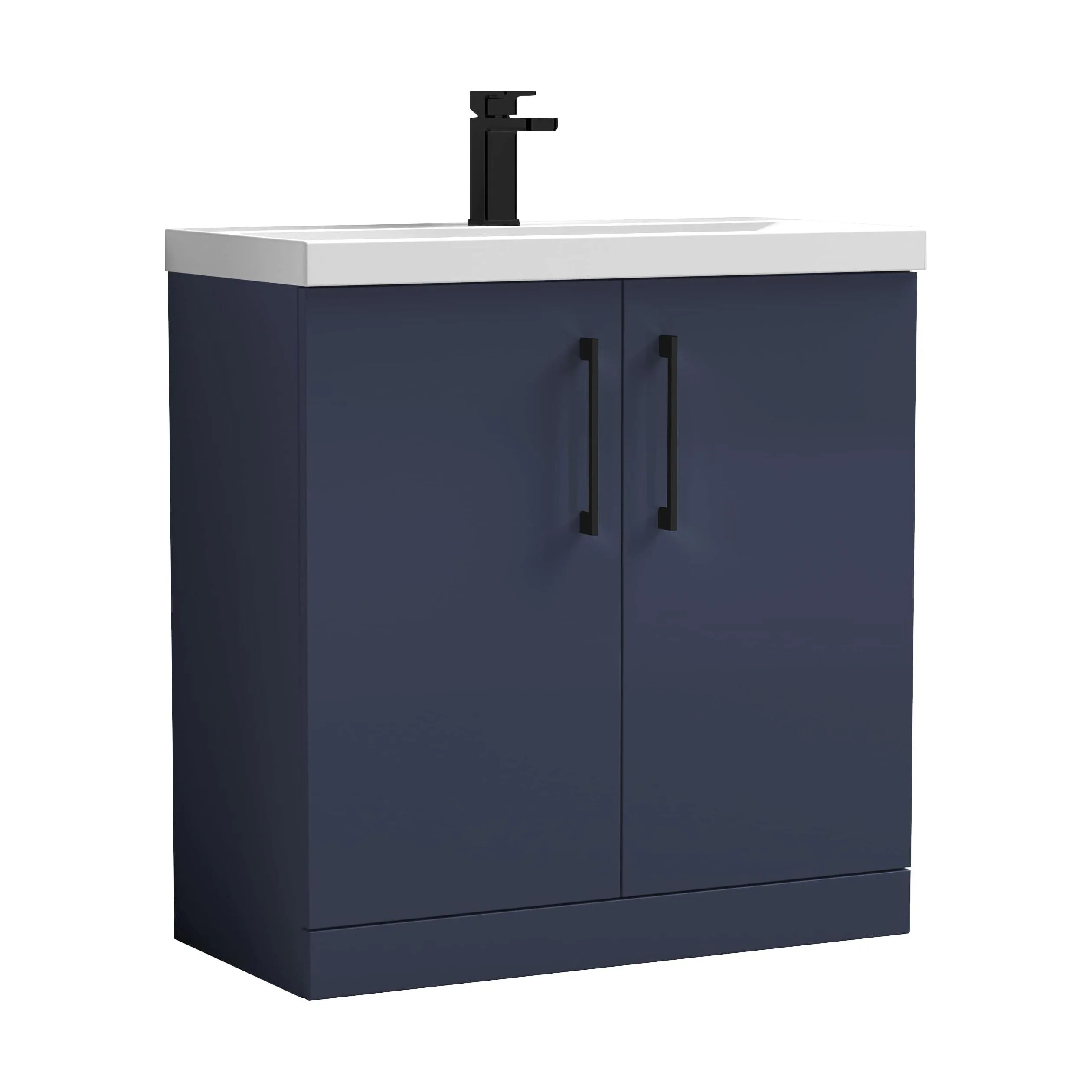 Floor Standing 2-Door Vanity & Mid-Edge Basin – Choice of Colour and Handle Finish - Image 114