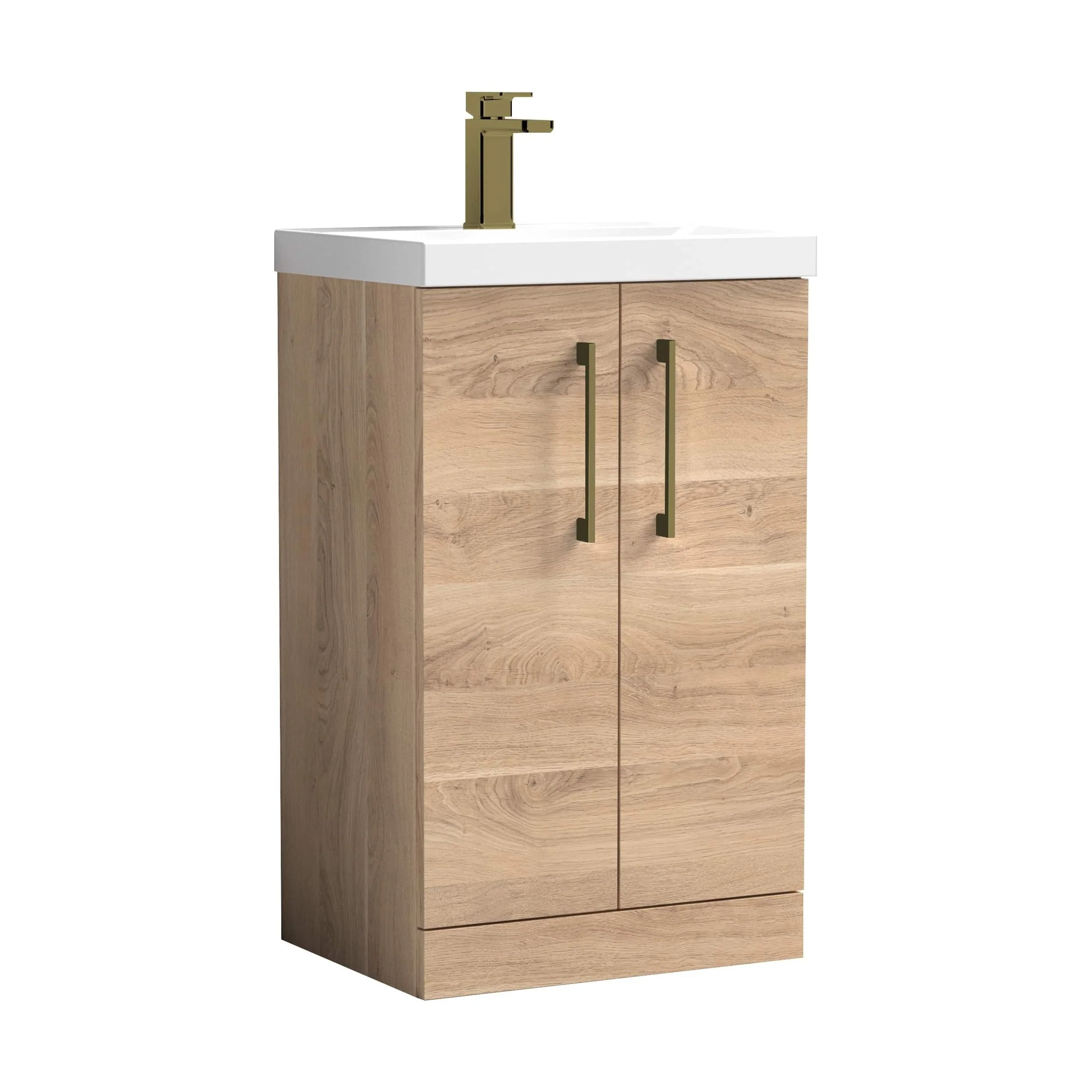 Floor Standing 2-Door Vanity & Mid-Edge Basin – Choice of Colour and Handle Finish - Image 118