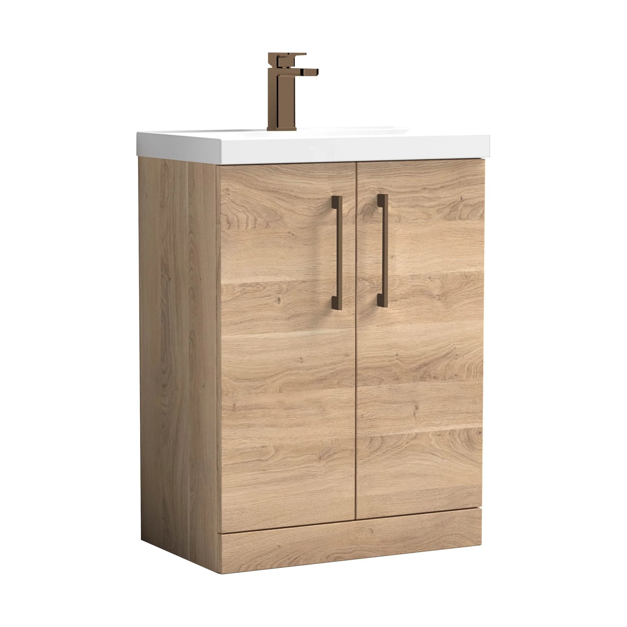 Floor Standing 2-Door Vanity & Mid-Edge Basin – Choice of Colour and Handle Finish - Image 127
