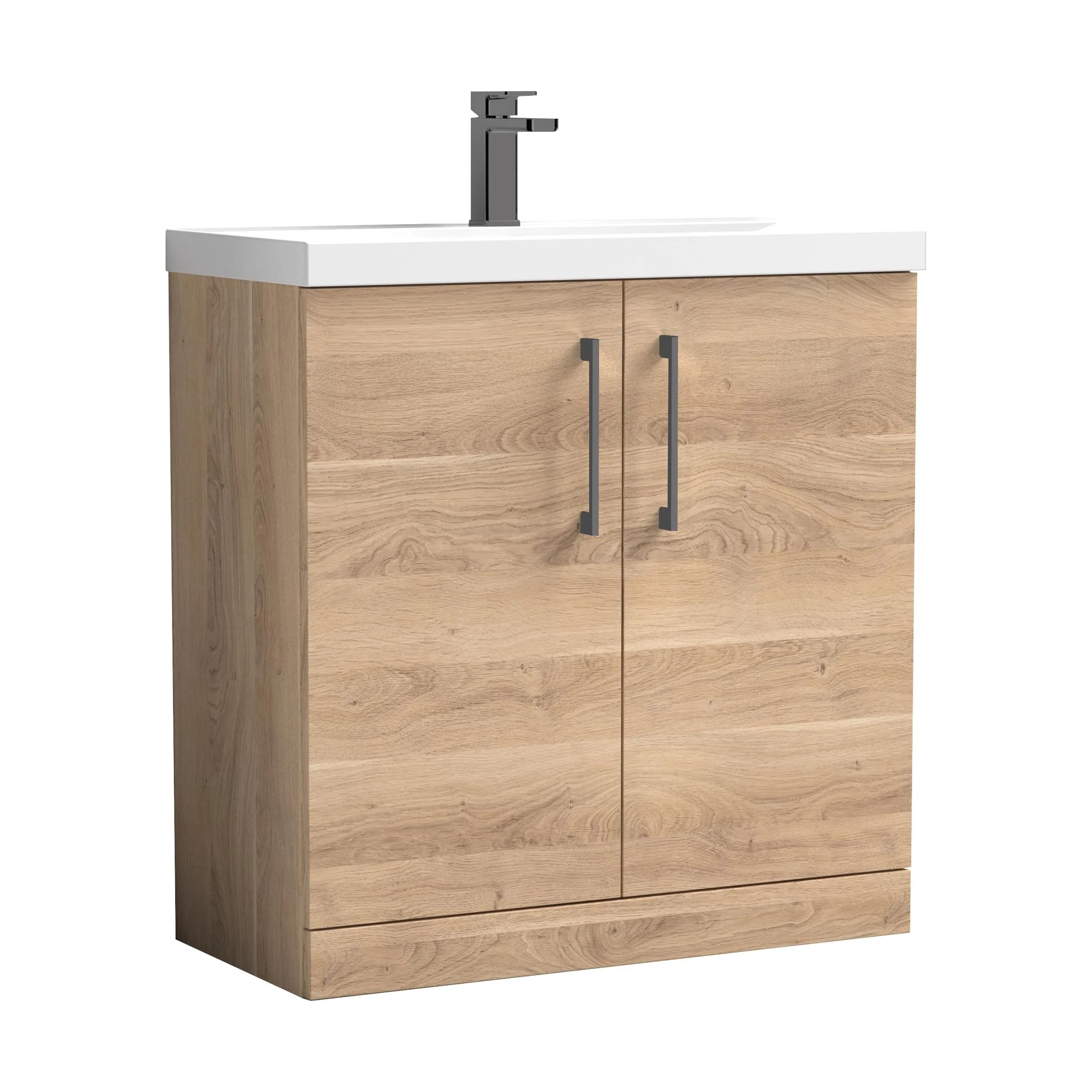Floor Standing 2-Door Vanity & Mid-Edge Basin – Choice of Colour and Handle Finish - Image 131