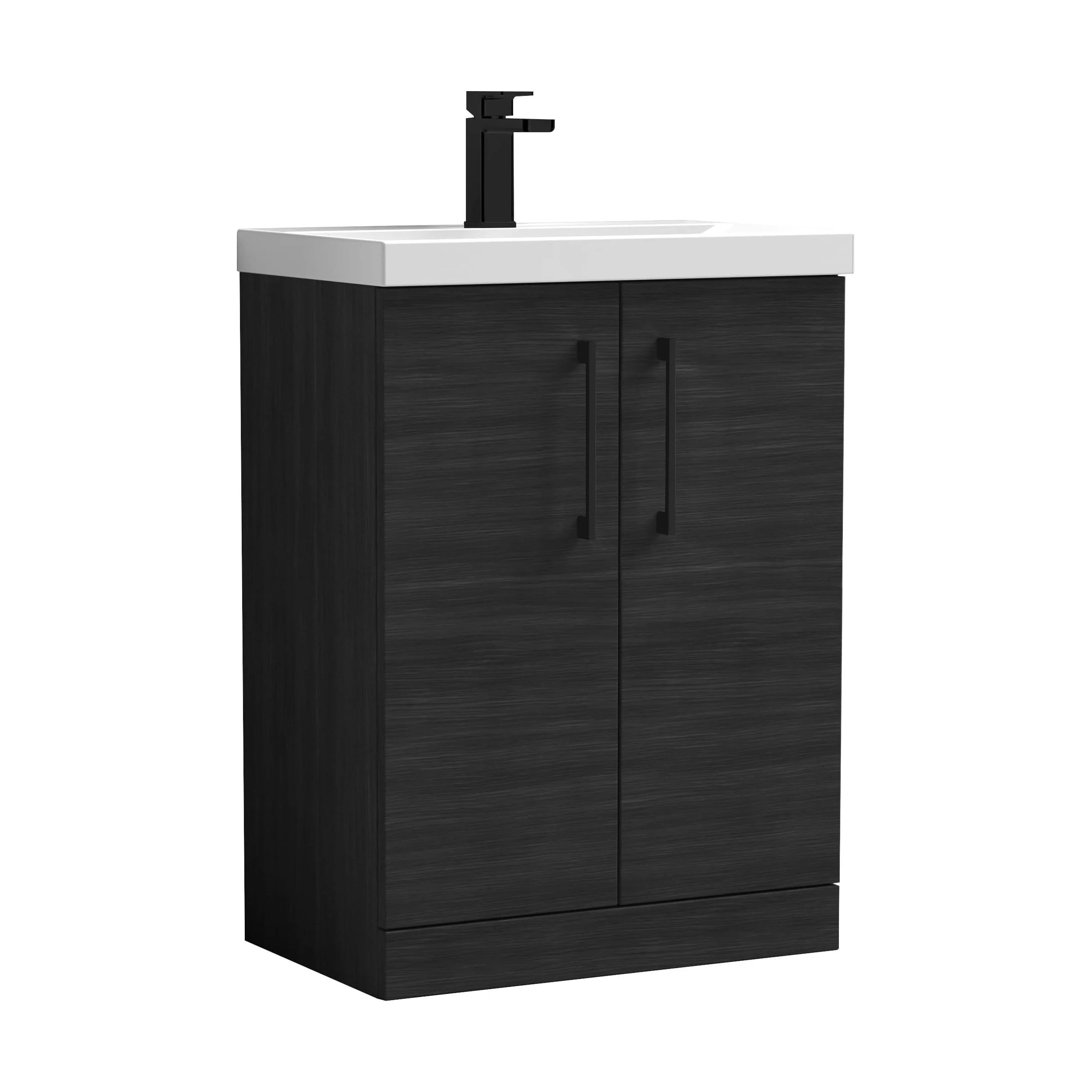 Floor Standing 2-Door Vanity & Mid-Edge Basin – Choice of Colour and Handle Finish - Image 36
