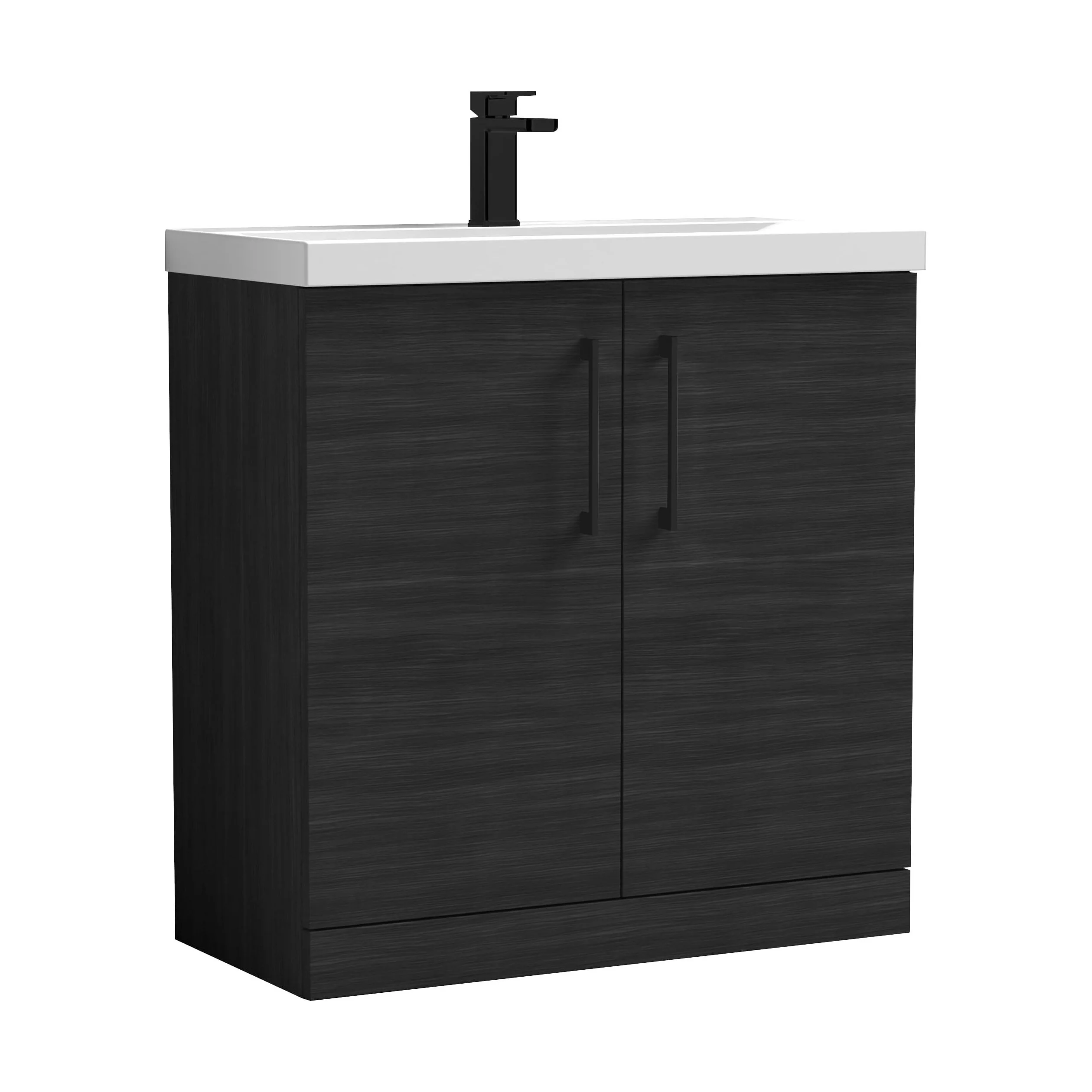 Floor Standing 2-Door Vanity & Mid-Edge Basin – Choice of Colour and Handle Finish - Image 41