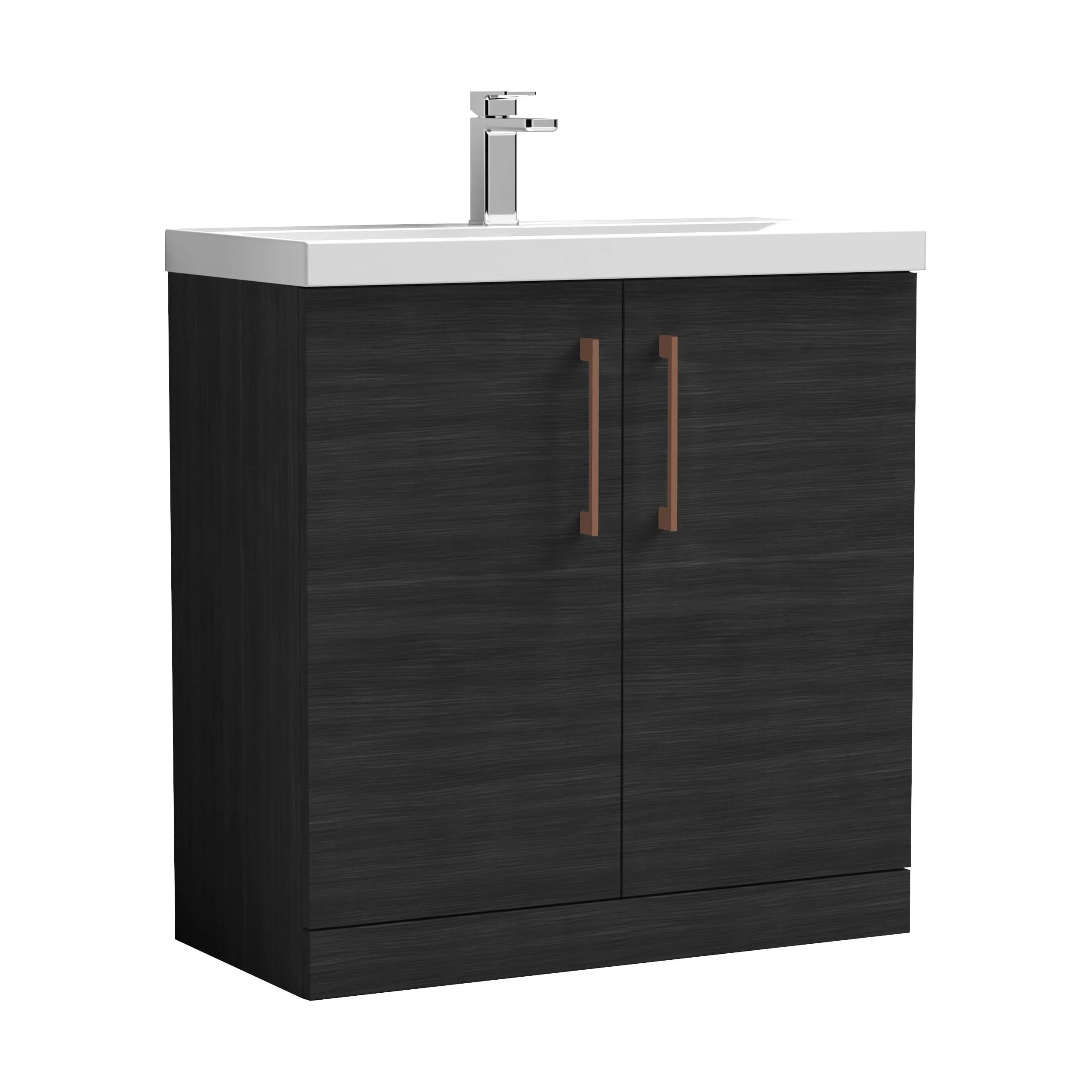 Floor Standing 2-Door Vanity & Mid-Edge Basin – Choice of Colour and Handle Finish - Image 42