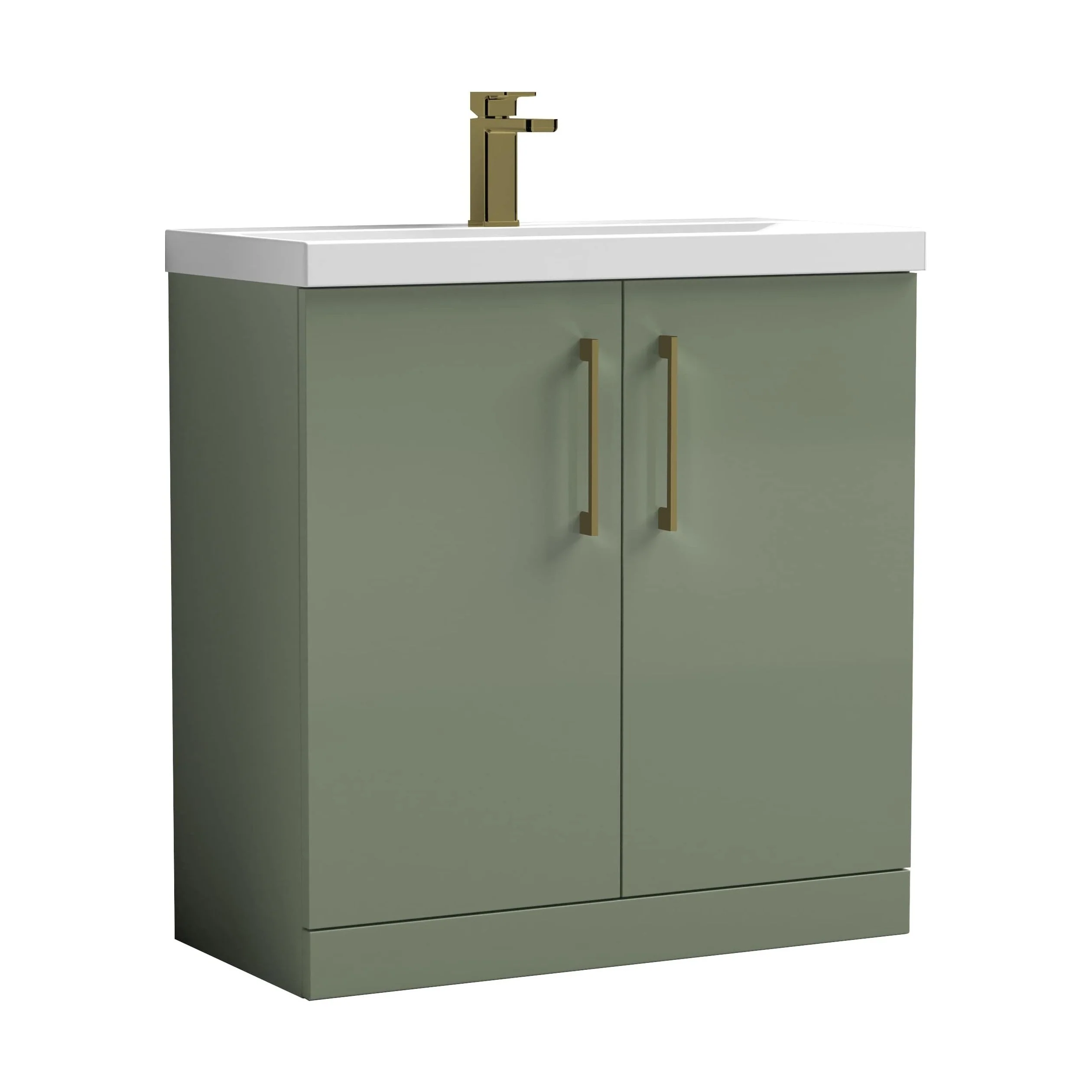Floor Standing 2-Door Vanity & Mid-Edge Basin – Choice of Colour and Handle Finish - Image 53