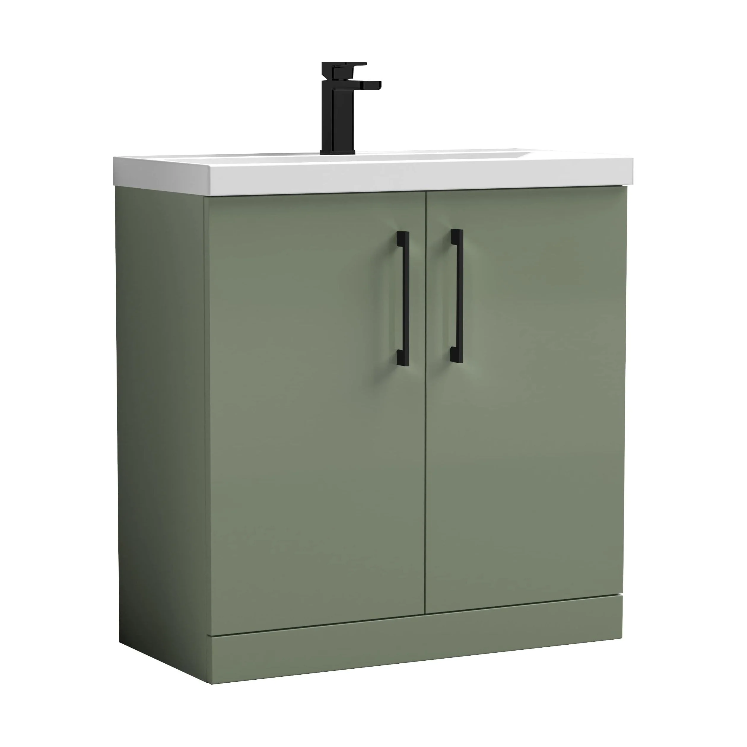 Floor Standing 2-Door Vanity & Mid-Edge Basin – Choice of Colour and Handle Finish - Image 54