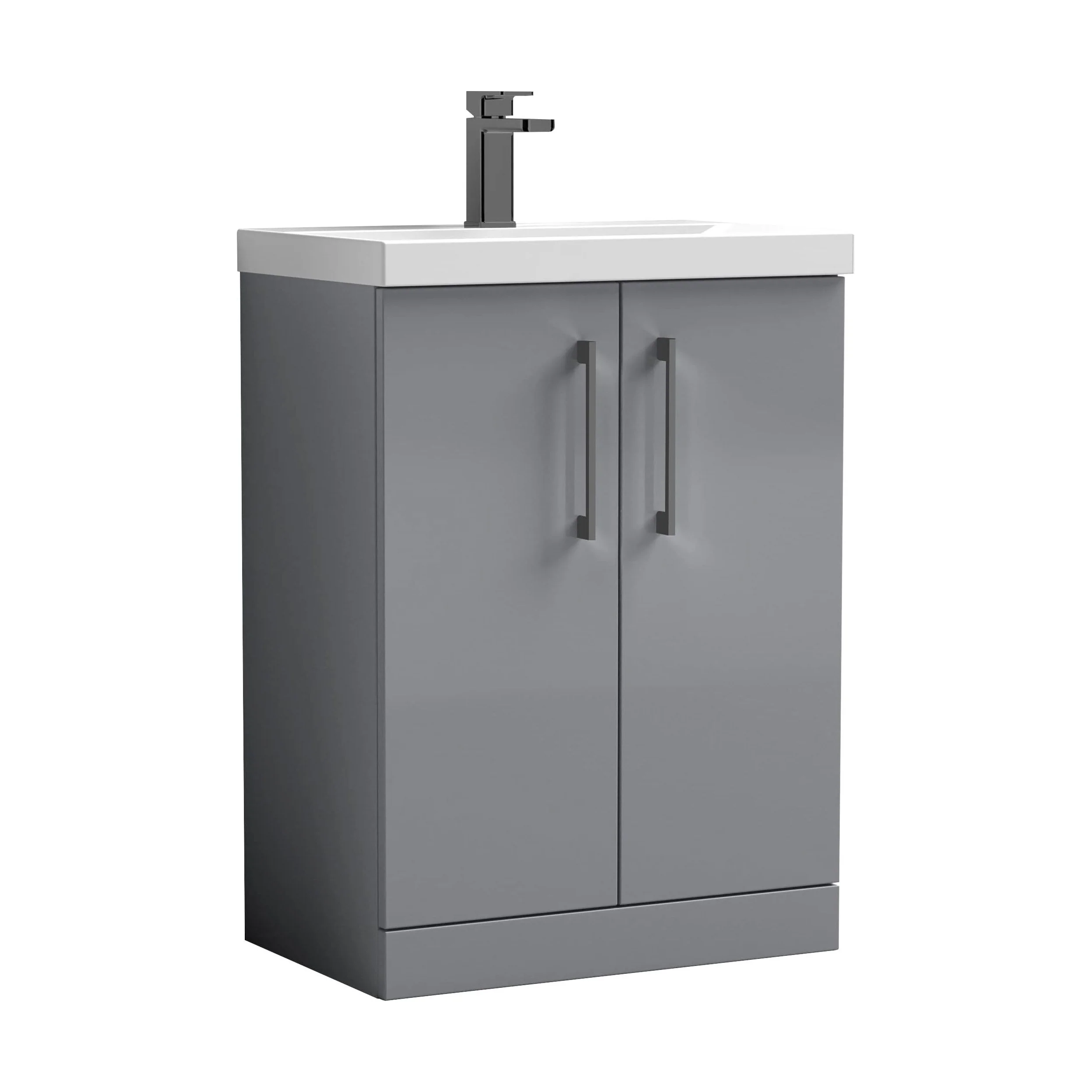 Floor Standing 2-Door Vanity & Mid-Edge Basin – Choice of Colour and Handle Finish - Image 80