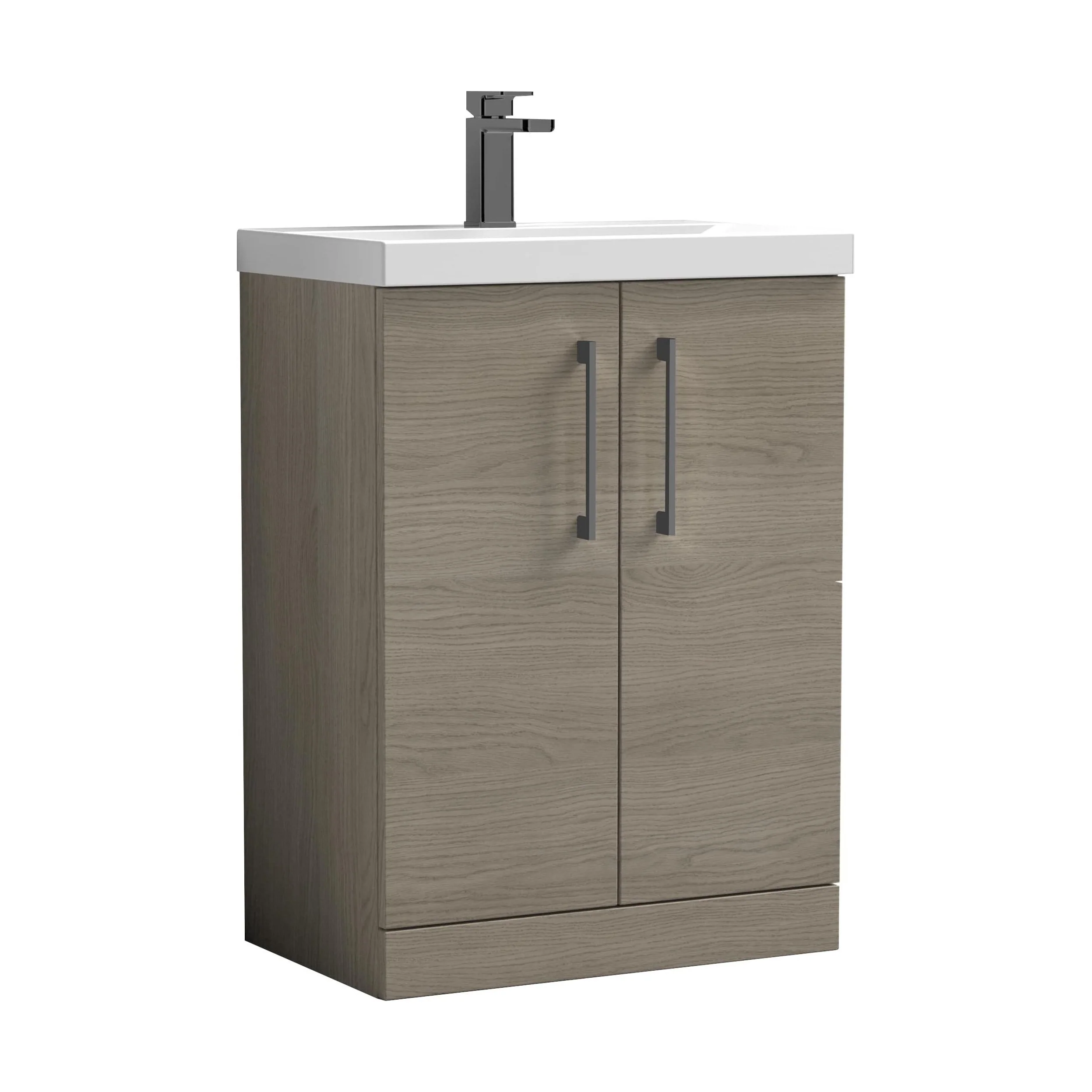 Floor Standing 2-Door Vanity & Mid-Edge Basin – Choice of Colour and Handle Finish - Image 96