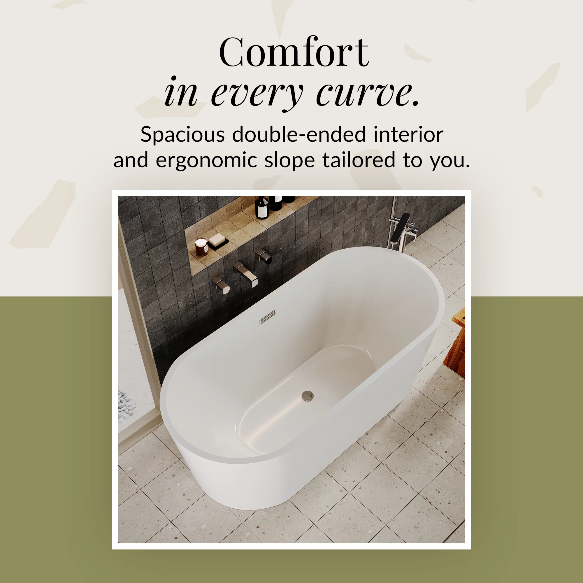 Freestanding Oval Bath by Balterley - Stunning Contemporary Bath available in a range of Sizes - Image 19