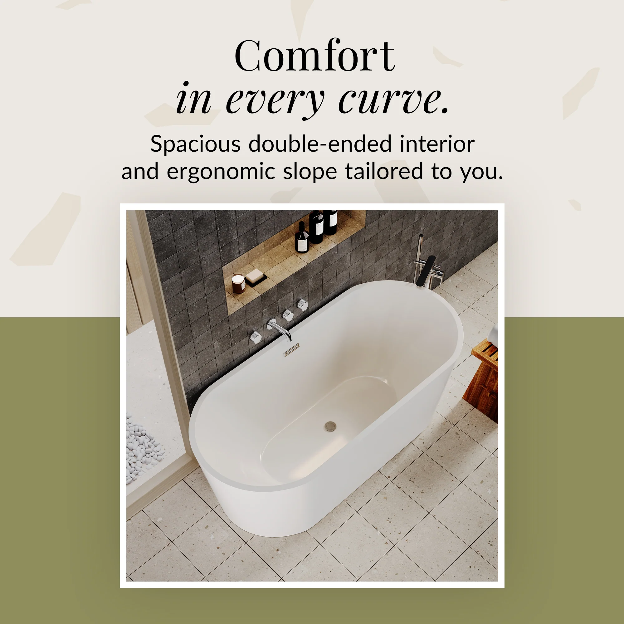 Freestanding Oval Bath by Balterley - Stunning Contemporary Bath available in a range of Sizes - Image 20