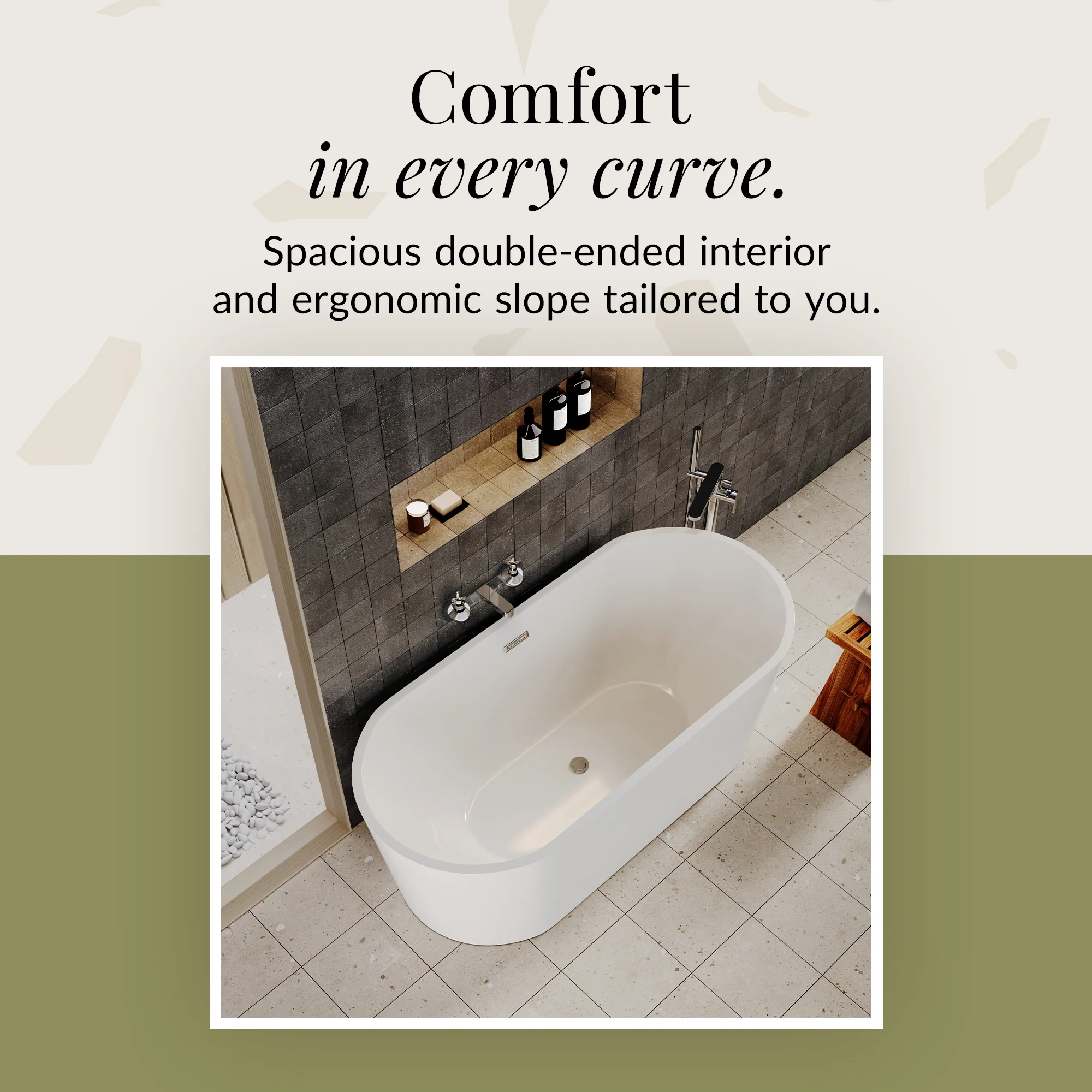Freestanding Oval Bath by Balterley - Stunning Contemporary Bath available in a range of Sizes - Image 28