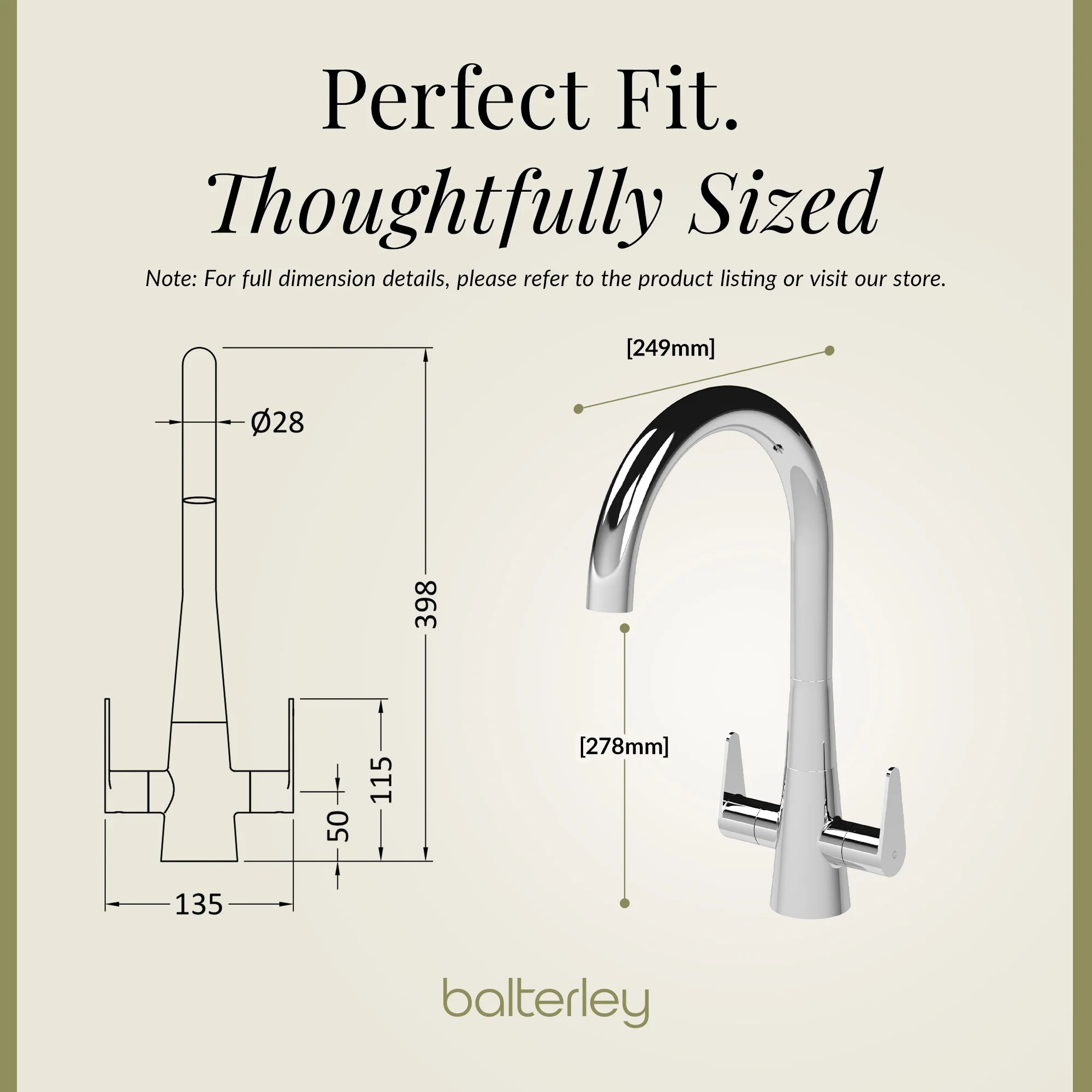 Contemporary Kitchen Mono Sink Mixer Tap – Choice of Finishes & Handle Styles - Image 34