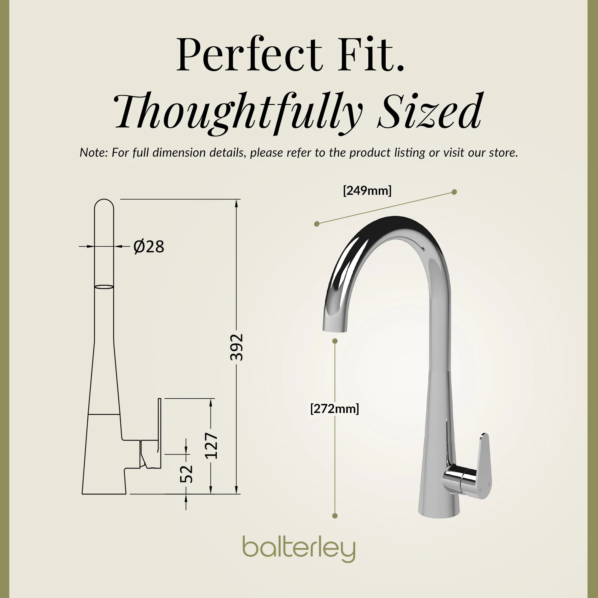 Contemporary Kitchen Mono Sink Mixer Tap – Choice of Finishes & Handle Styles - Image 41