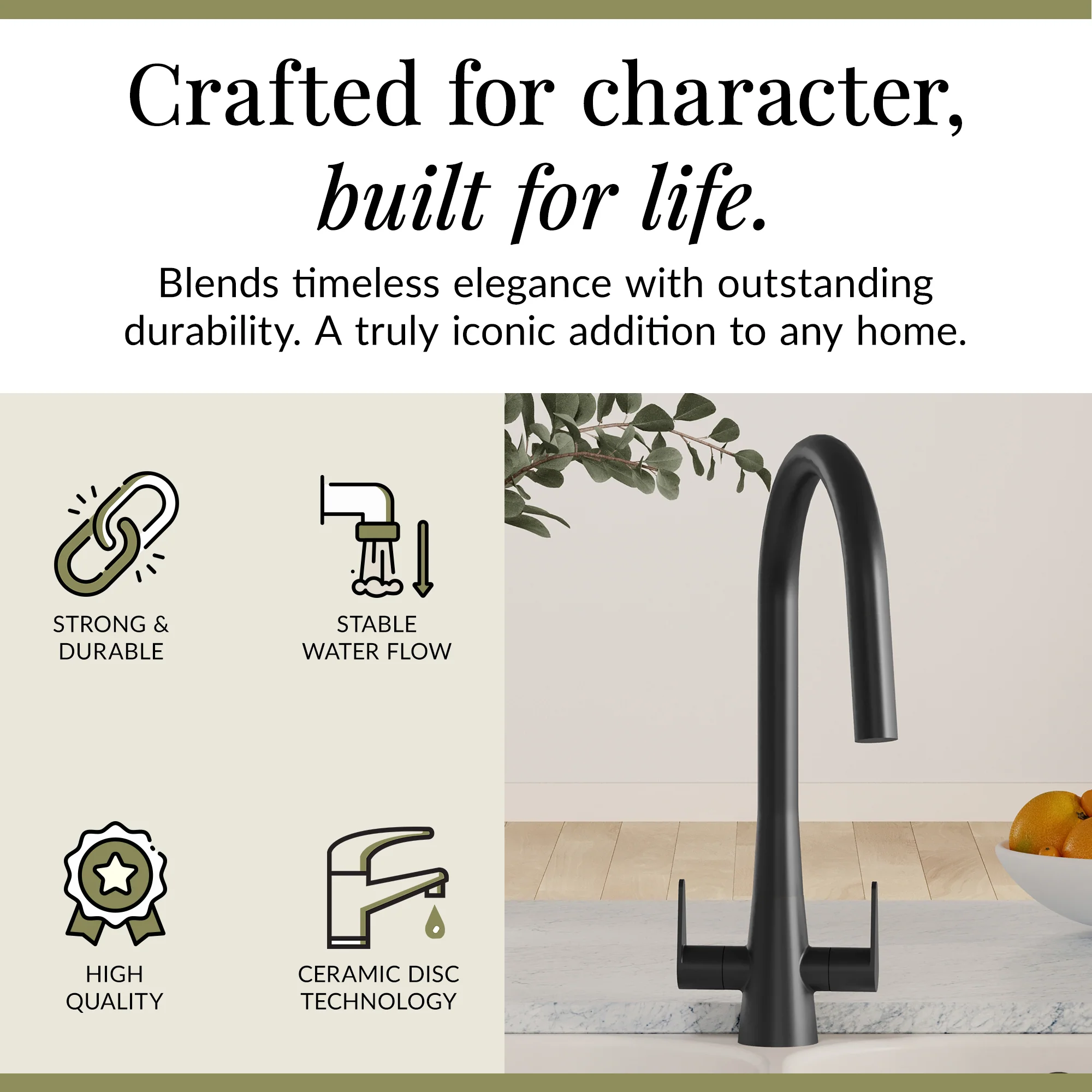 Contemporary Kitchen Mono Sink Mixer Tap – Choice of Finishes & Handle Styles - Image 47
