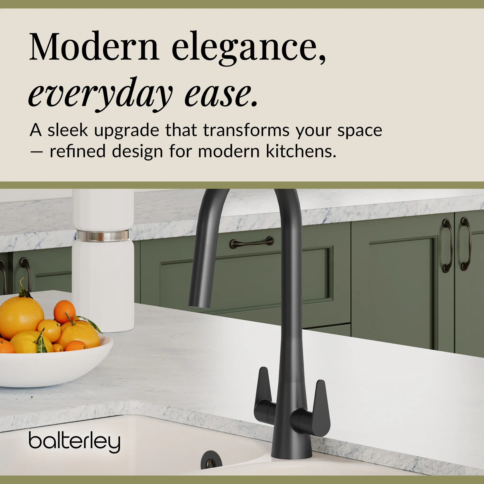 Contemporary Kitchen Mono Sink Mixer Tap – Choice of Finishes & Handle Styles - Image 48