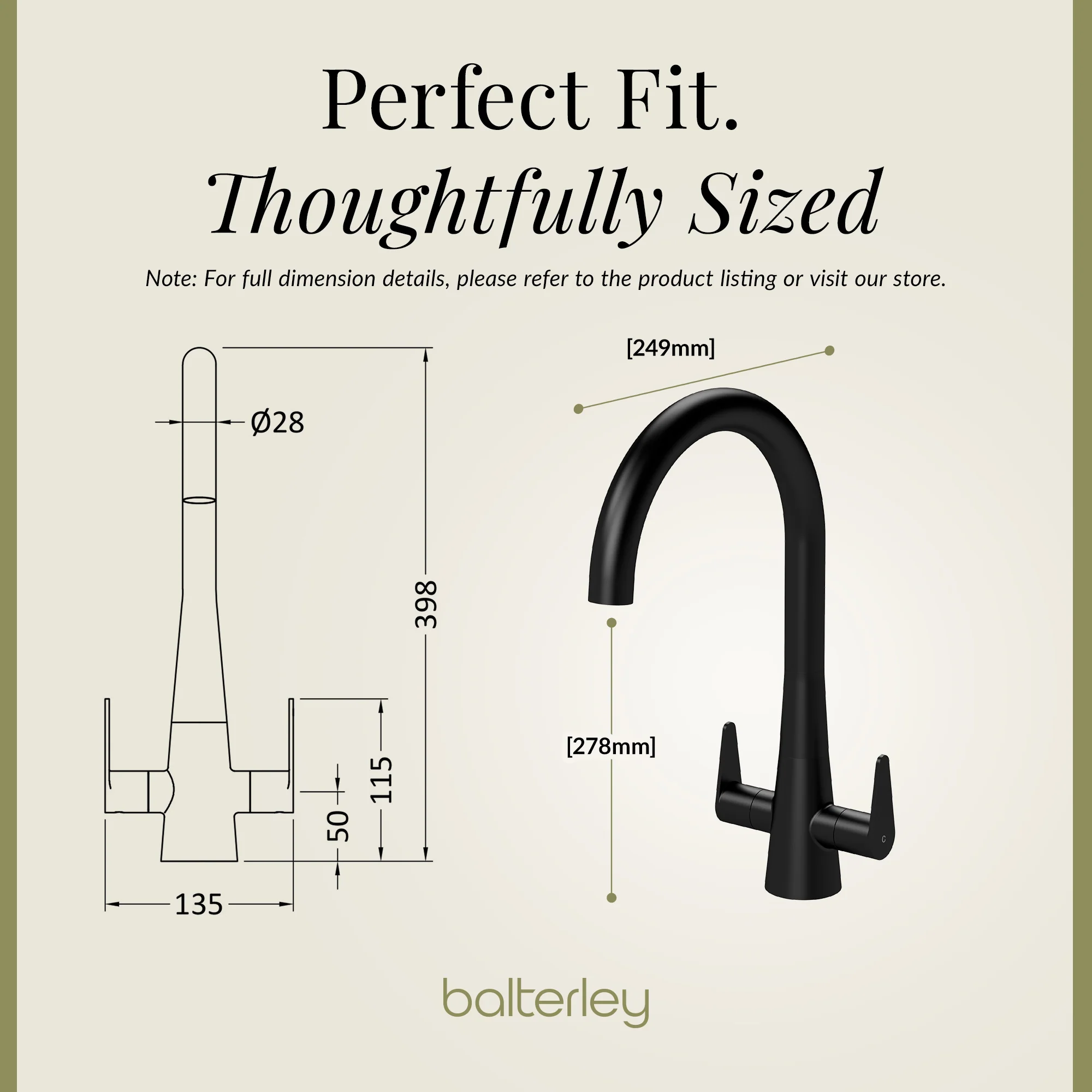 Contemporary Kitchen Mono Sink Mixer Tap – Choice of Finishes & Handle Styles - Image 49